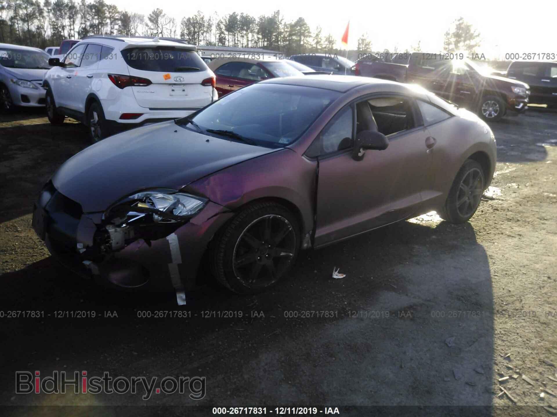 2007 MITSUBISHI ECLIPSE - VIN: 4A3AK64F67E065378 - Фото 2