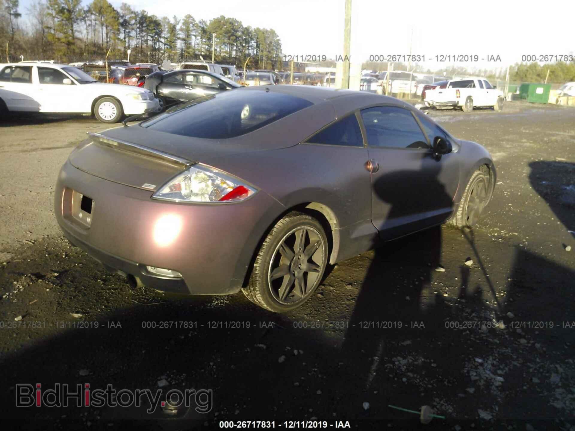 2007 MITSUBISHI ECLIPSE - VIN: 4A3AK64F67E065378 - Фото 4