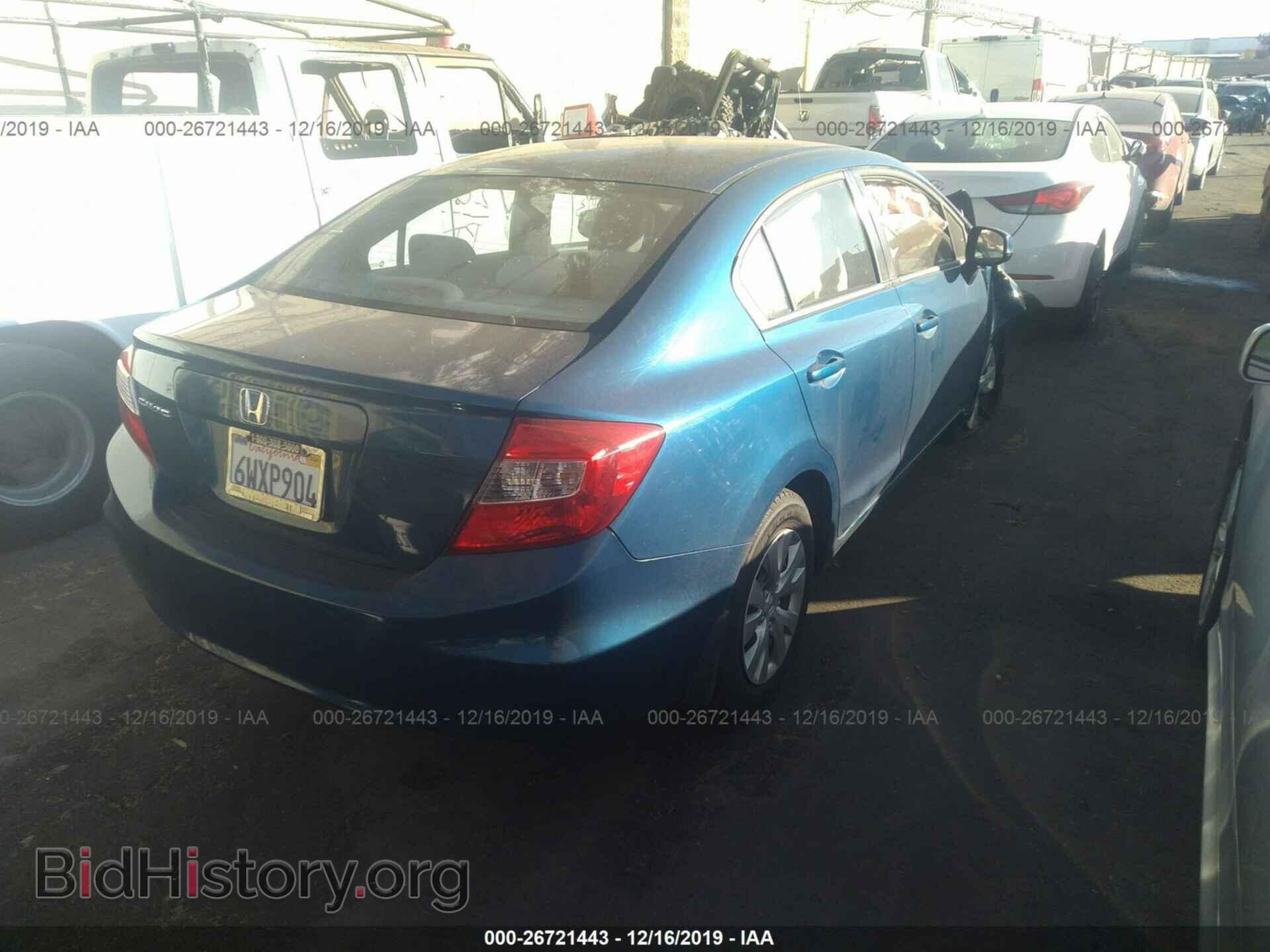 2012 Honda Civic - VIN: 19XFB2F55CE361156 - Фото 4