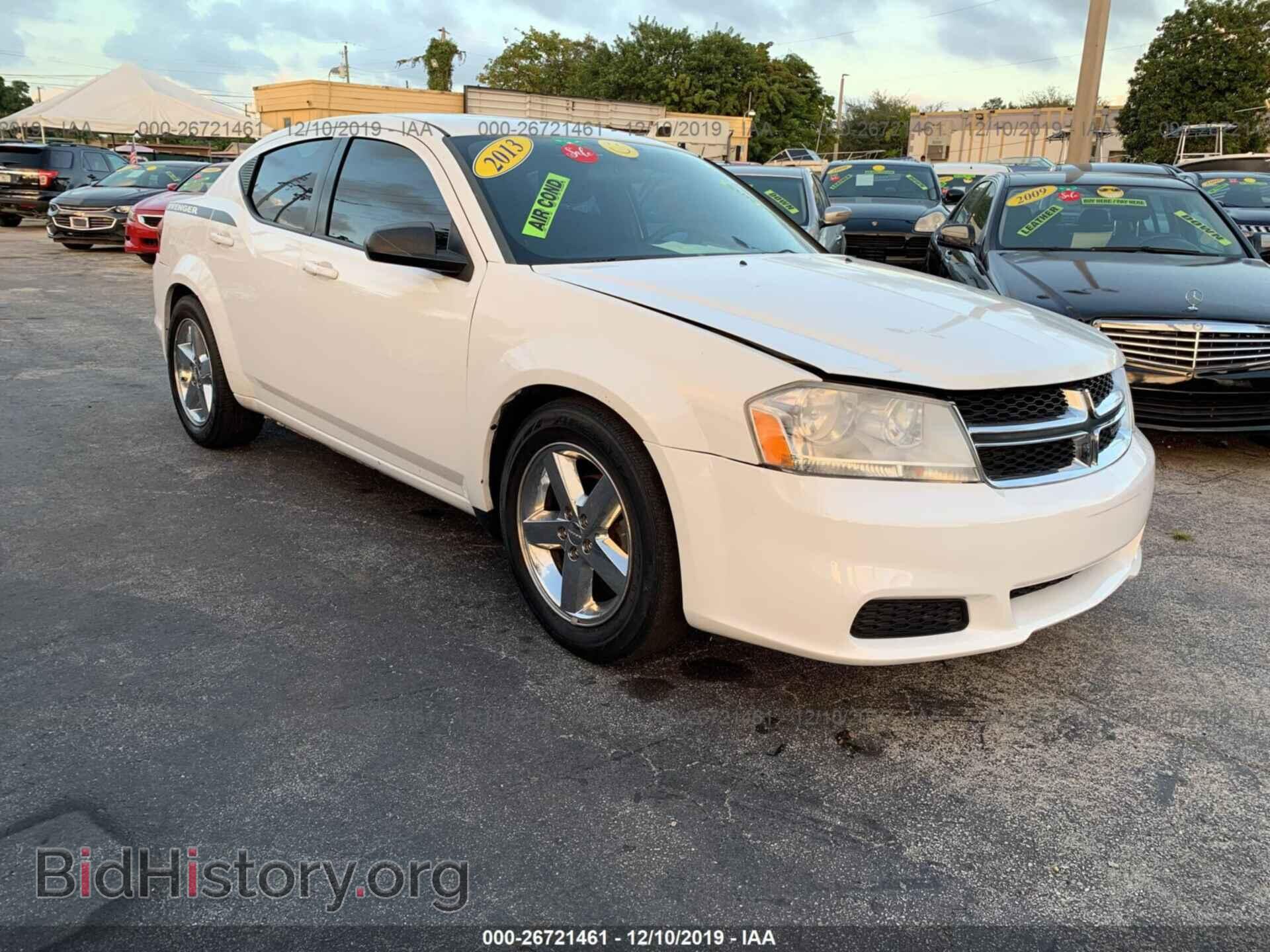 Фотография 1C3CDZAB9DN519227 - DODGE AVENGER 2013