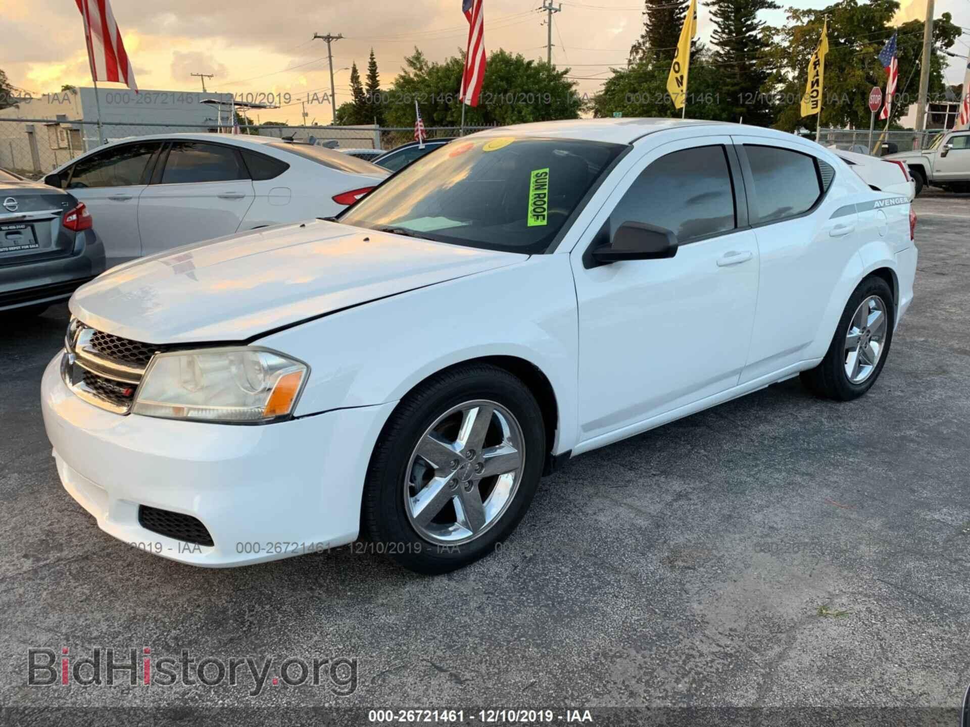 2013 DODGE AVENGER - VIN: 1C3CDZAB9DN519227 - Фото 2