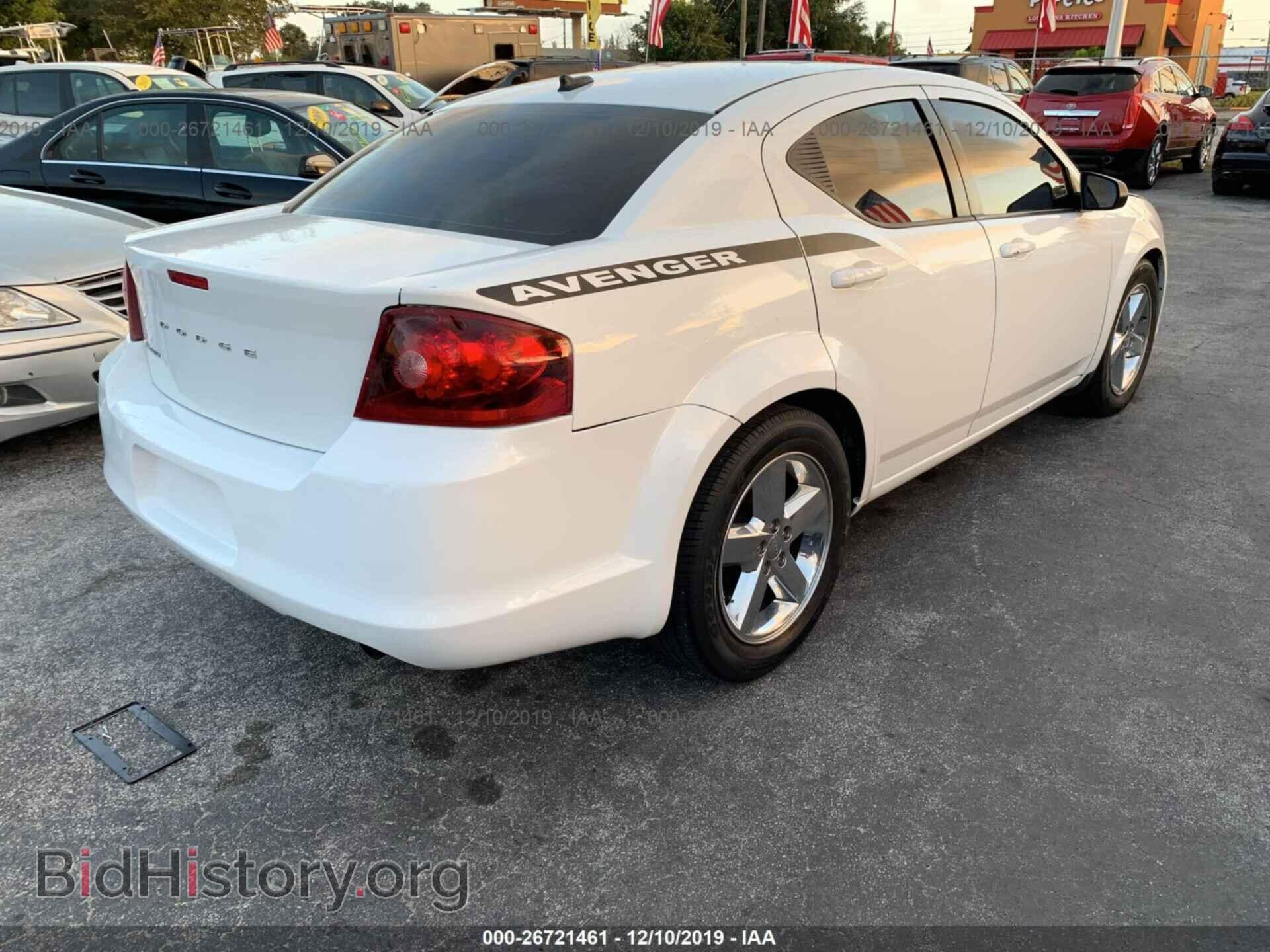 2013 DODGE AVENGER - VIN: 1C3CDZAB9DN519227 - Фото 4