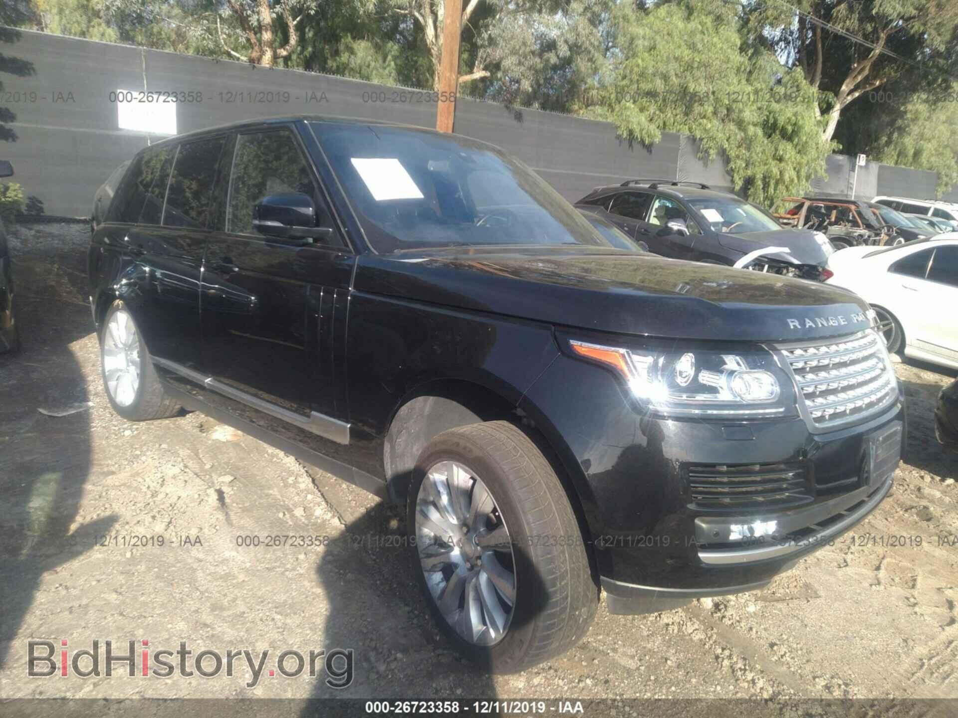 Фотография SALGS2EF9GA293573 - LAND ROVER RANGE ROVER 2016