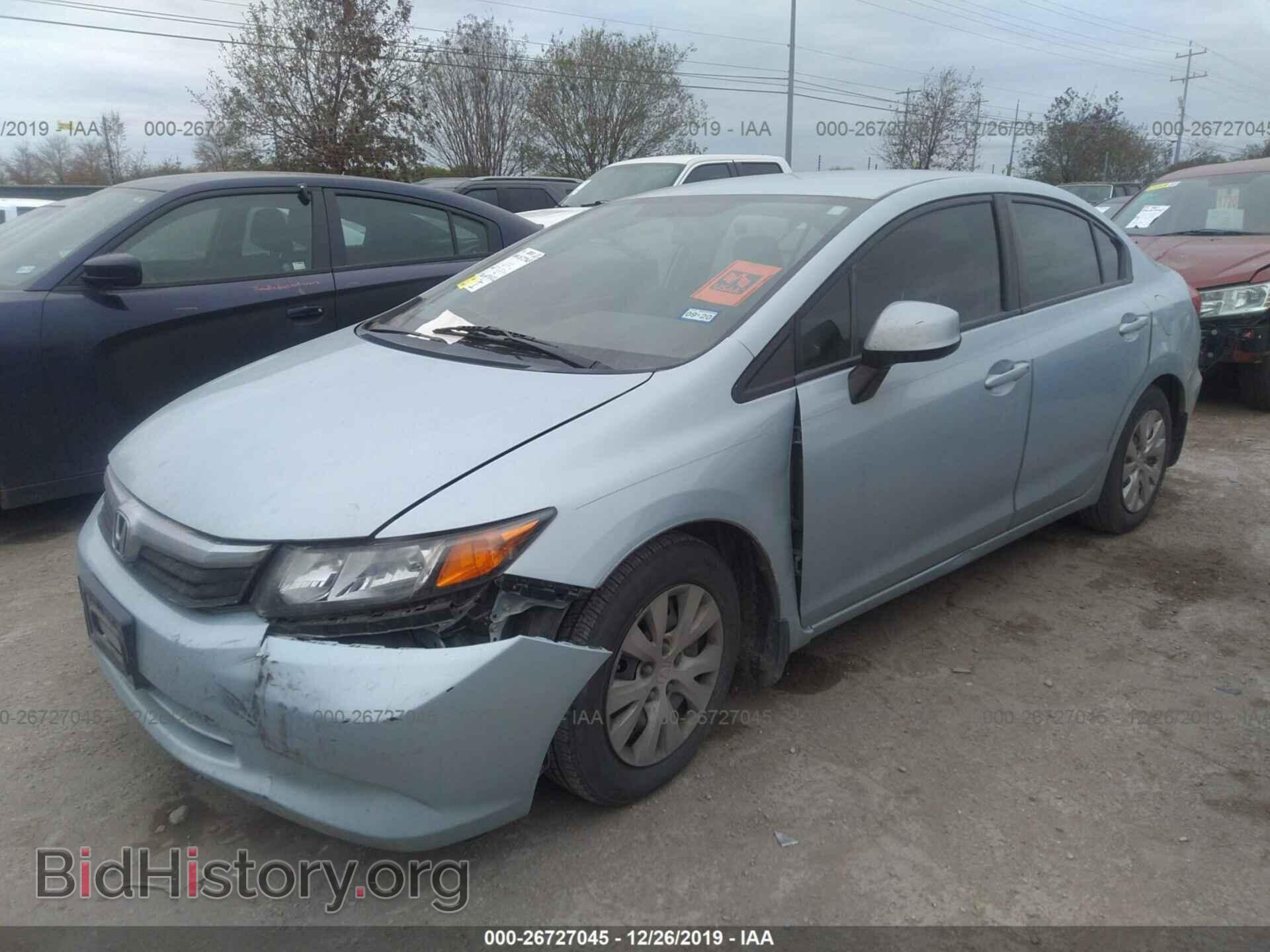 2012 HONDA CIVIC - VIN: JHMFB2F55CS001929 - Photo 2