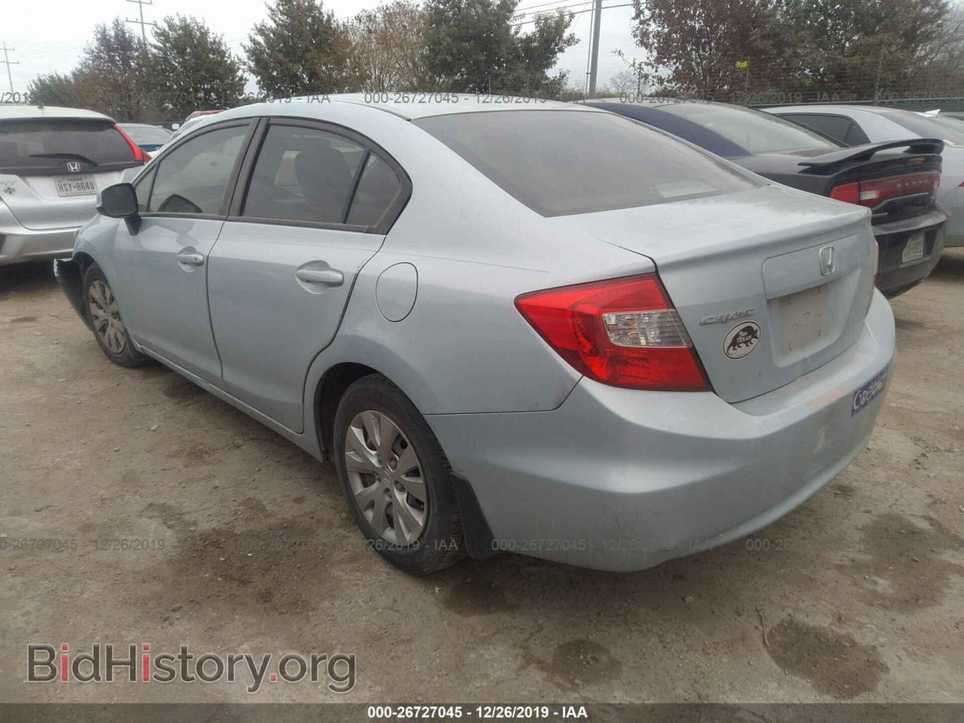 2012 HONDA CIVIC - VIN: JHMFB2F55CS001929 - Photo 3
