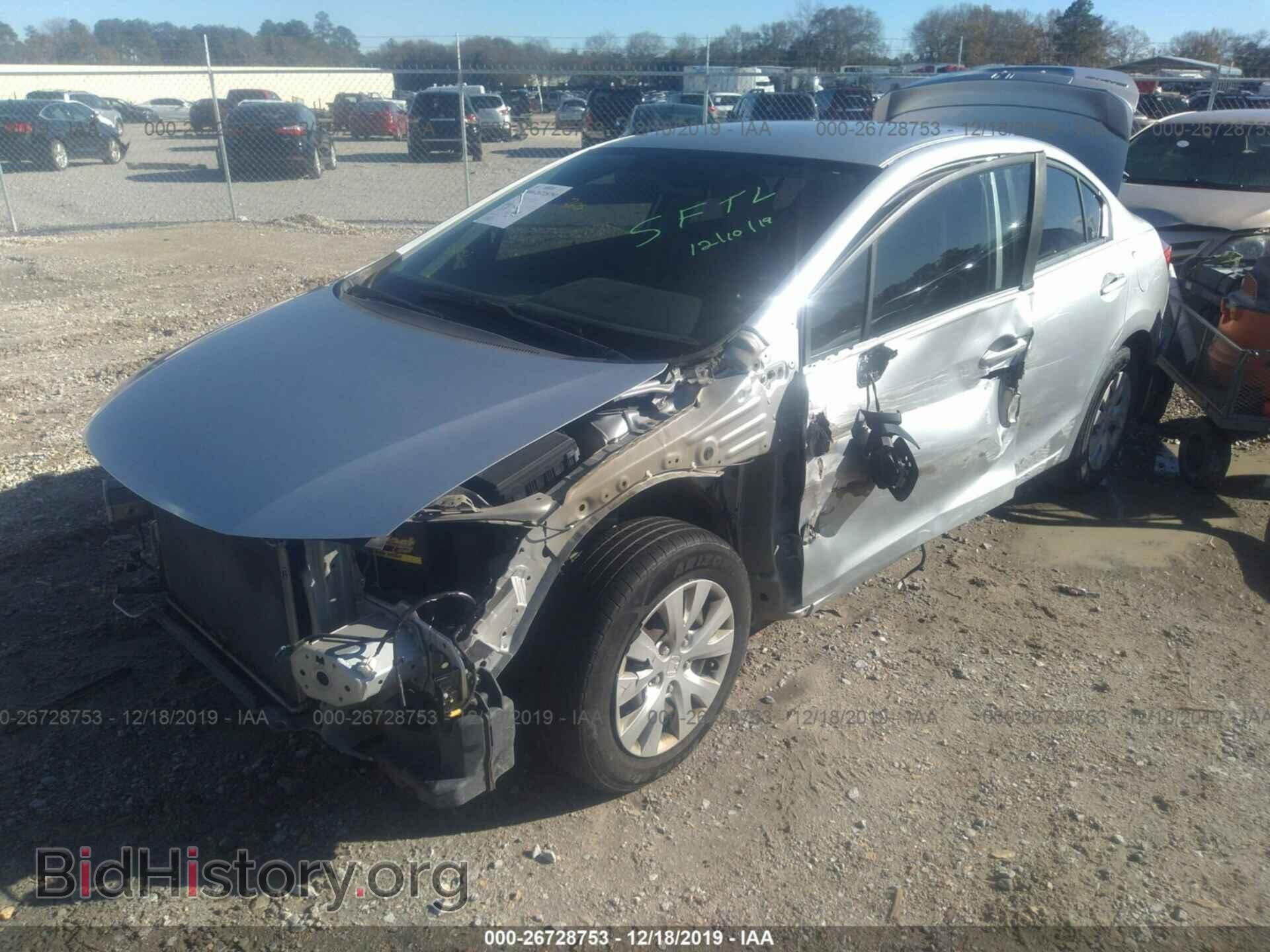 2012 Honda Civic - VIN: 19XFB2F59CE022951 - Фото 2
