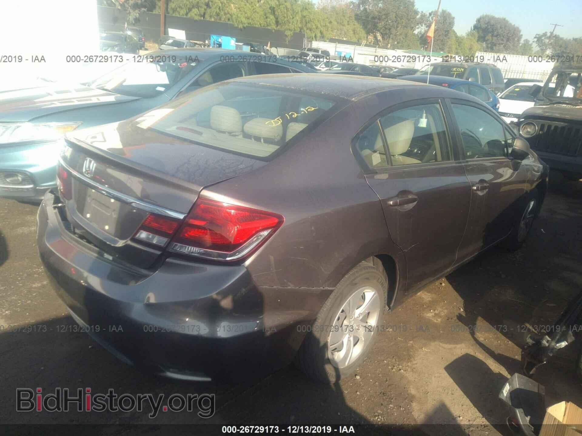 2013 HONDA CIVIC - VIN: 19XFB2F54DE289660 - Фото 4