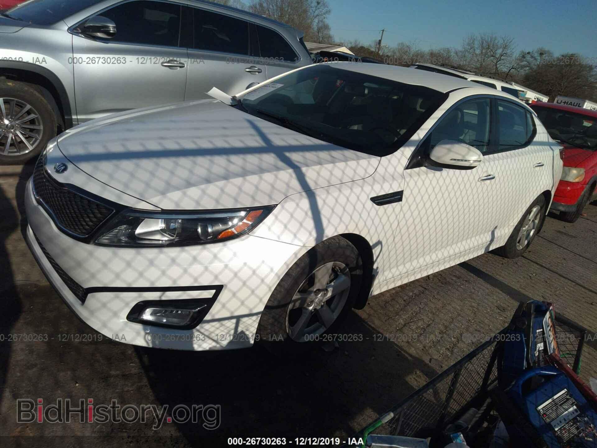 2014 KIA Optima - VIN: KNAGM4A76E5480039 - Фото 2