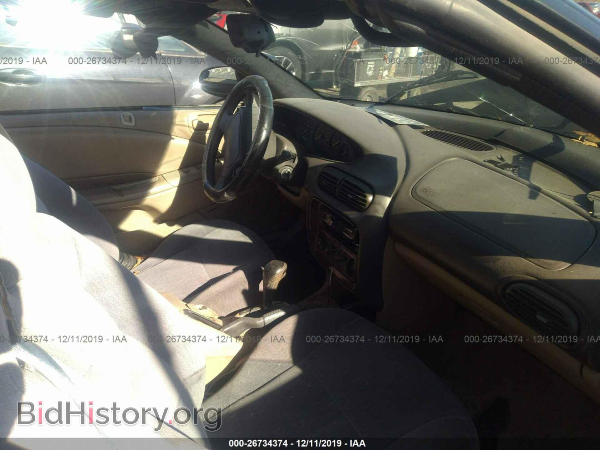 1996 CHRYSLER SEBRING - VIN: 3C3EL55H9TT303380 - Фото 5