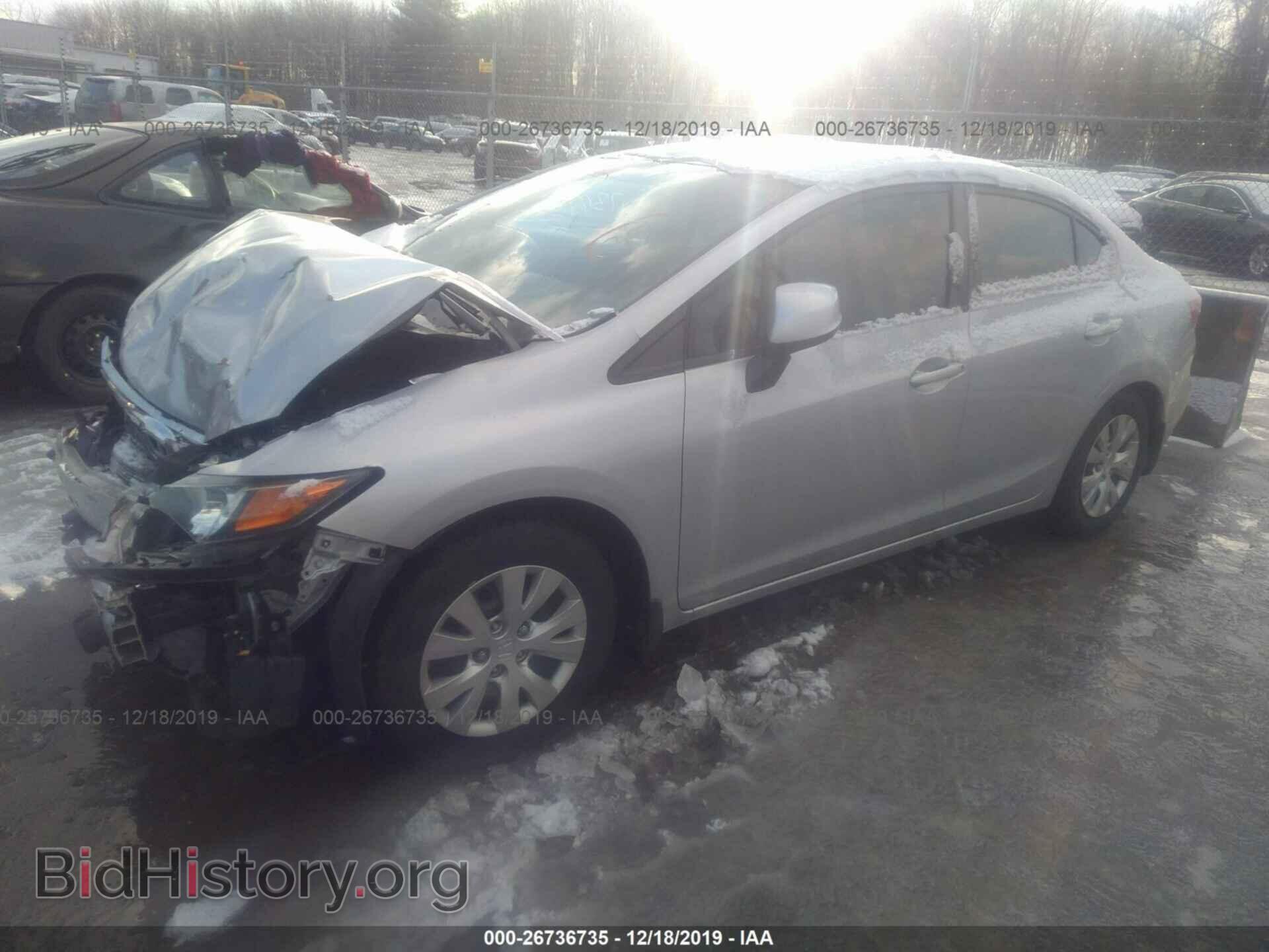 2012 Honda Civic - VIN: 2HGFB2F57CH580139 - Photo 2