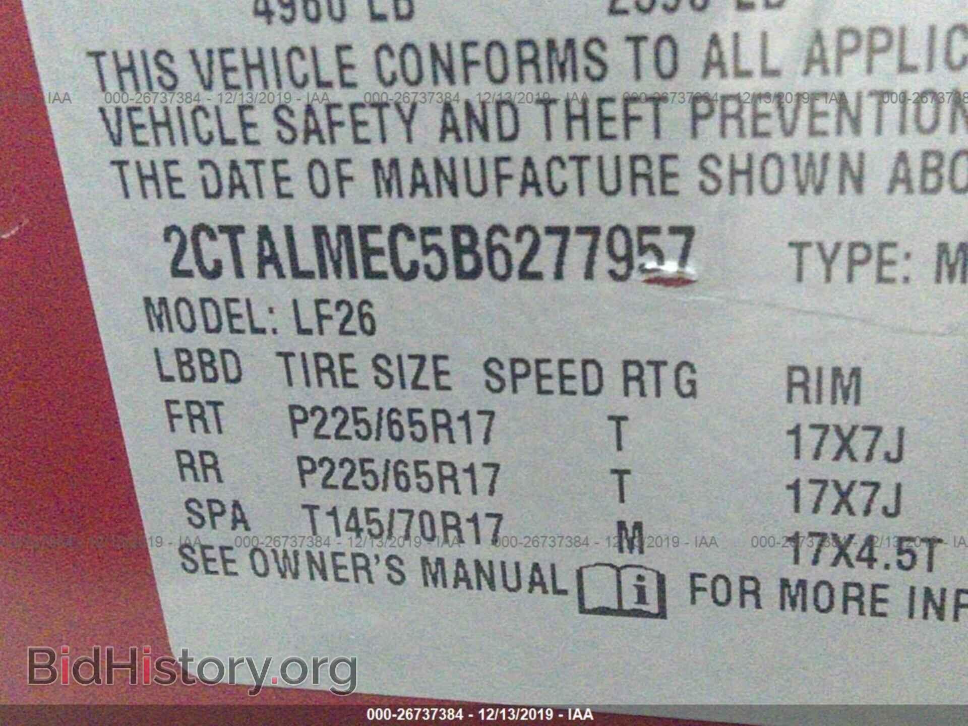 2011 GMC TERRAIN - VIN: 2CTALMEC5B6277957 - Photo 9