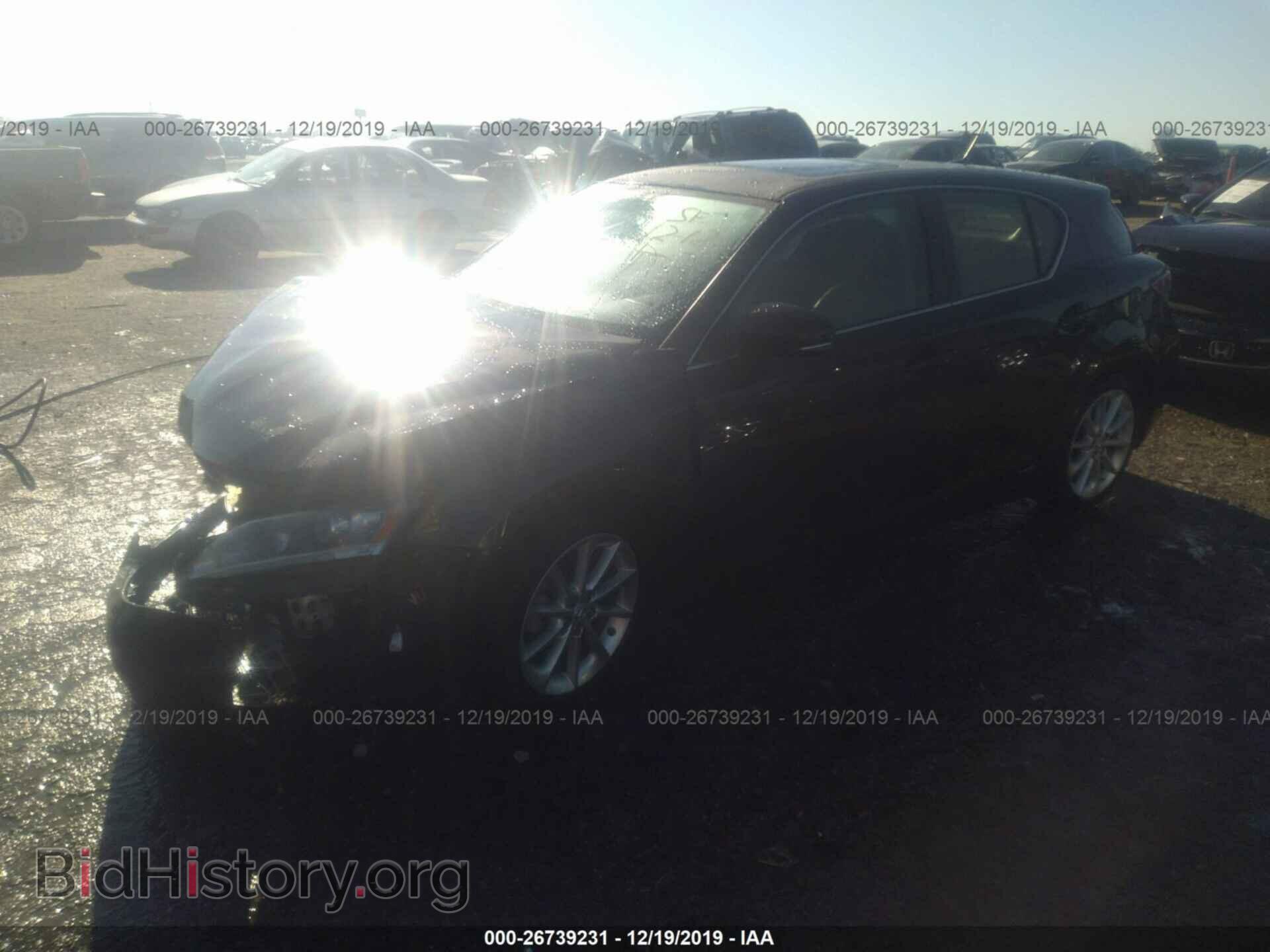 2012 LEXUS CT - VIN: JTHKD5BH8C2119712 - Фото 2