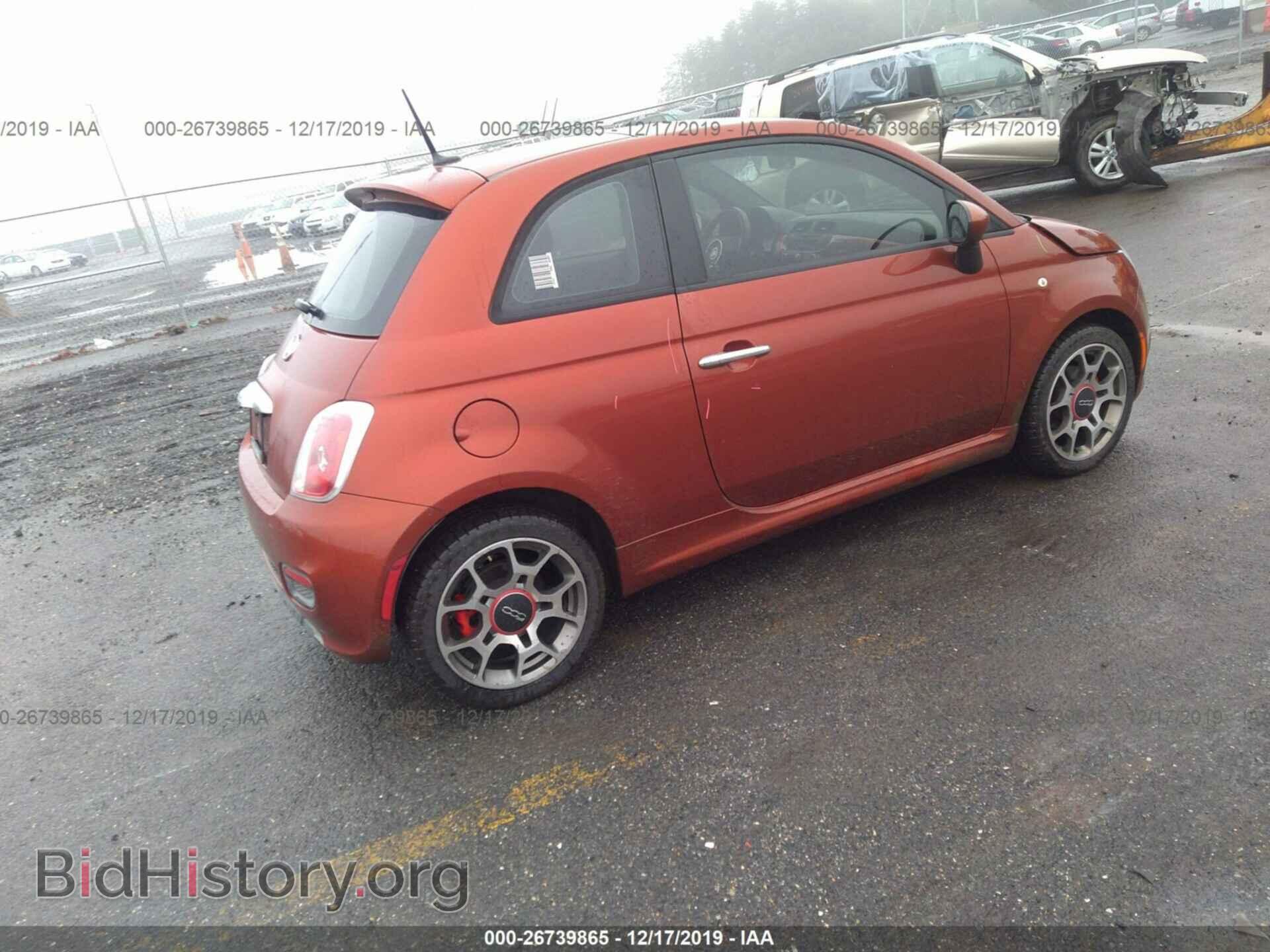 2012 Fiat 500 - VIN: 3C3CFFBR3CT383082 - Фото 4