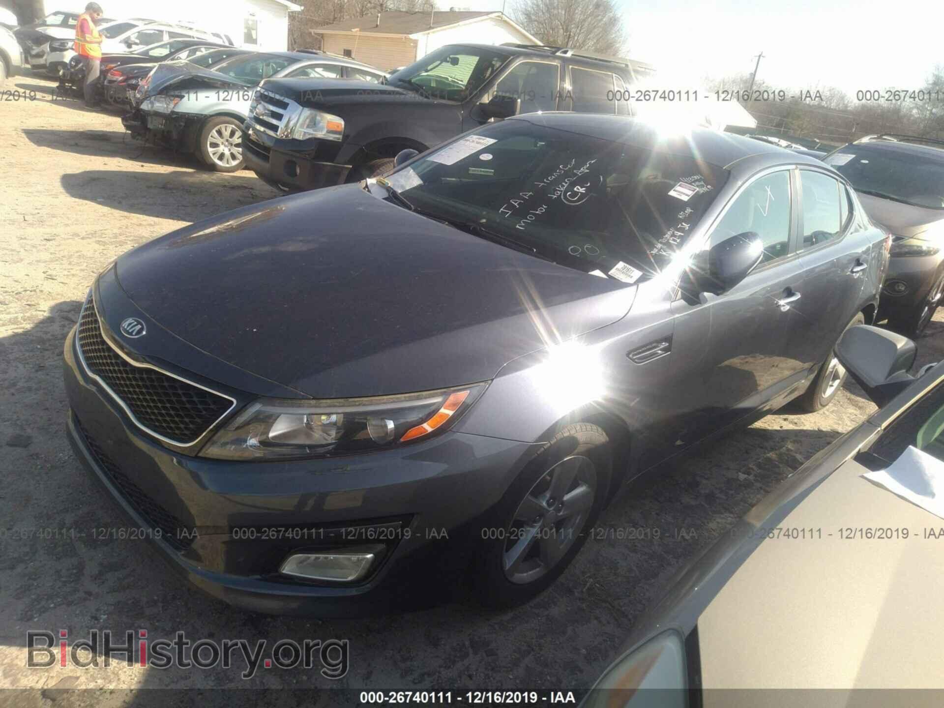 2015 KIA OPTIMA - VIN: 5XXGM4A76FG413554 - Фото 2