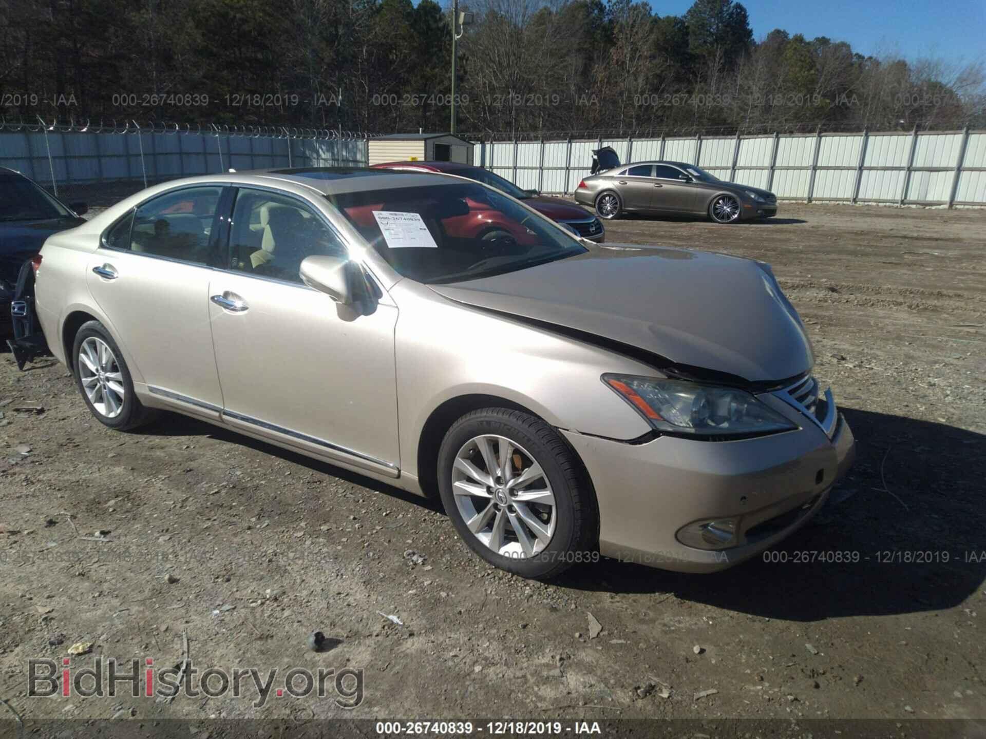 Photo JTHBK1EG3B2448530 - LEXUS ES 2011