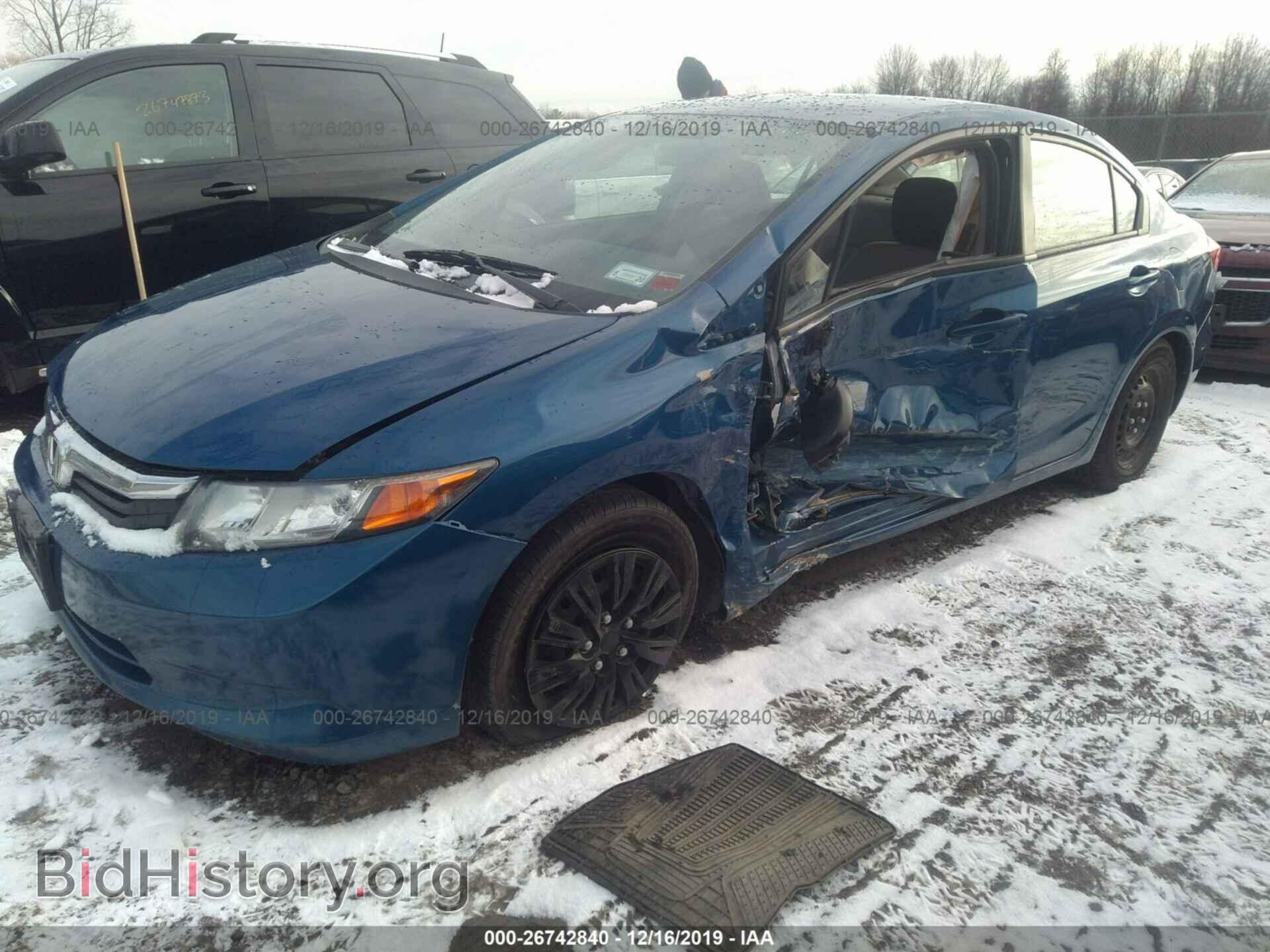 2012 HONDA CIVIC - VIN: 19XFB2F53CE058022 - Фото 2