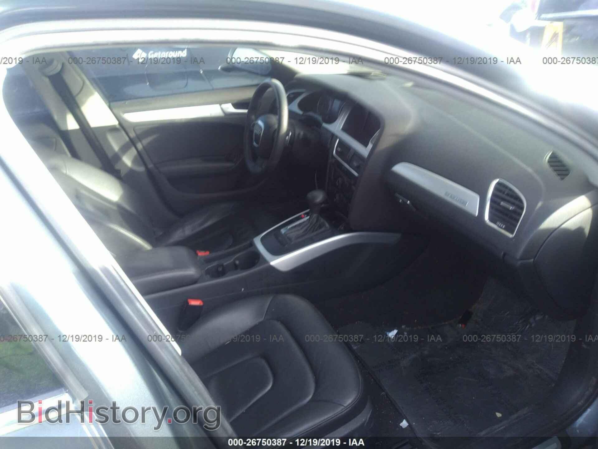 2012 AUDI A4 - VIN: WAUBFAFL5CN008288 - Фото 5