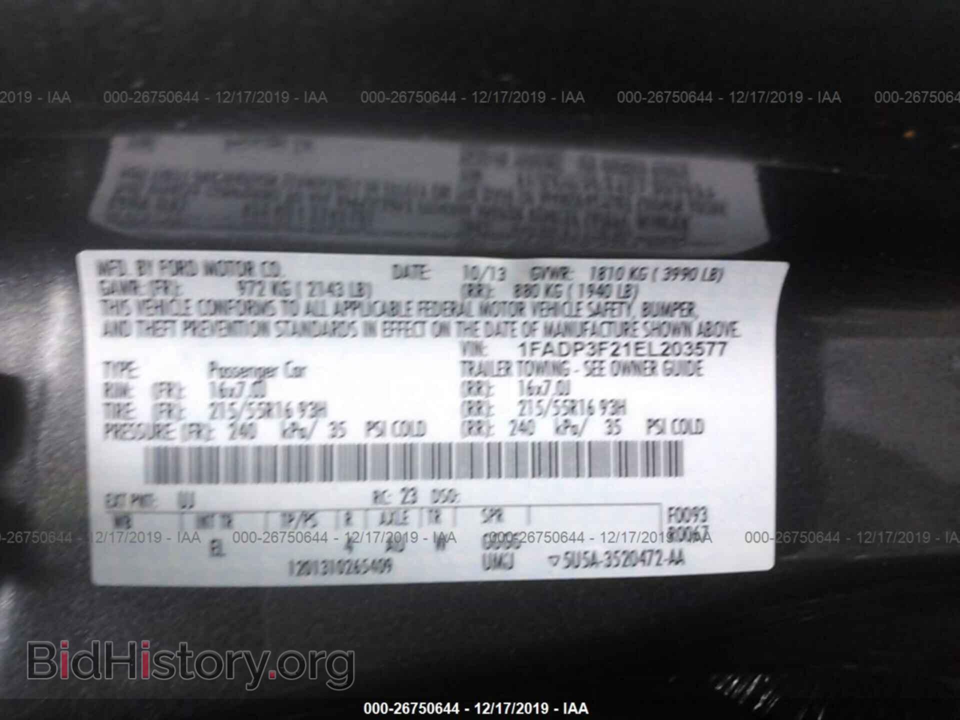 2014 FORD FOCUS - VIN: 1FADP3F21EL203577 - Photo 9