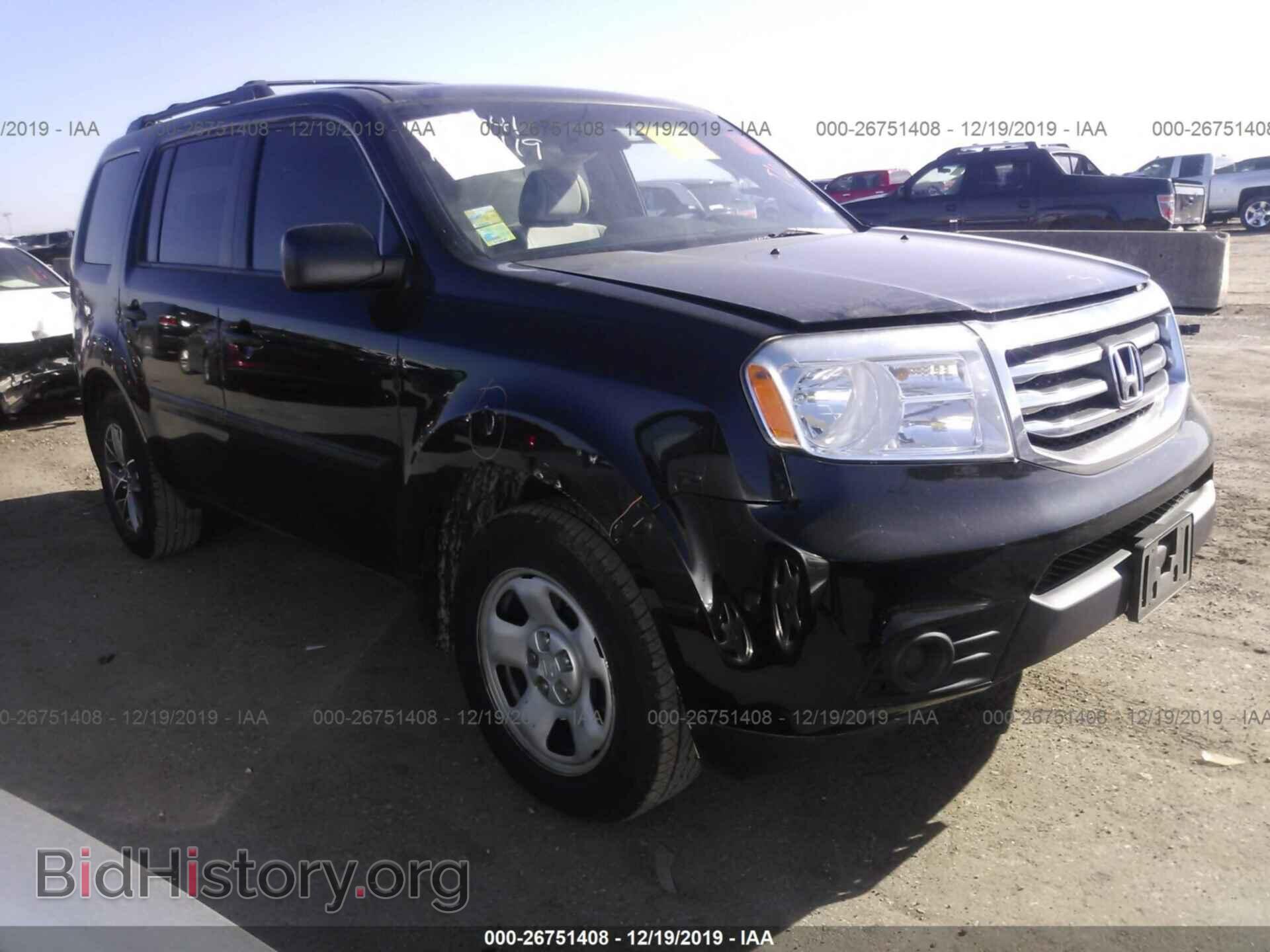 Фотография 5FNYF3H2XEB010181 - HONDA PILOT 2014