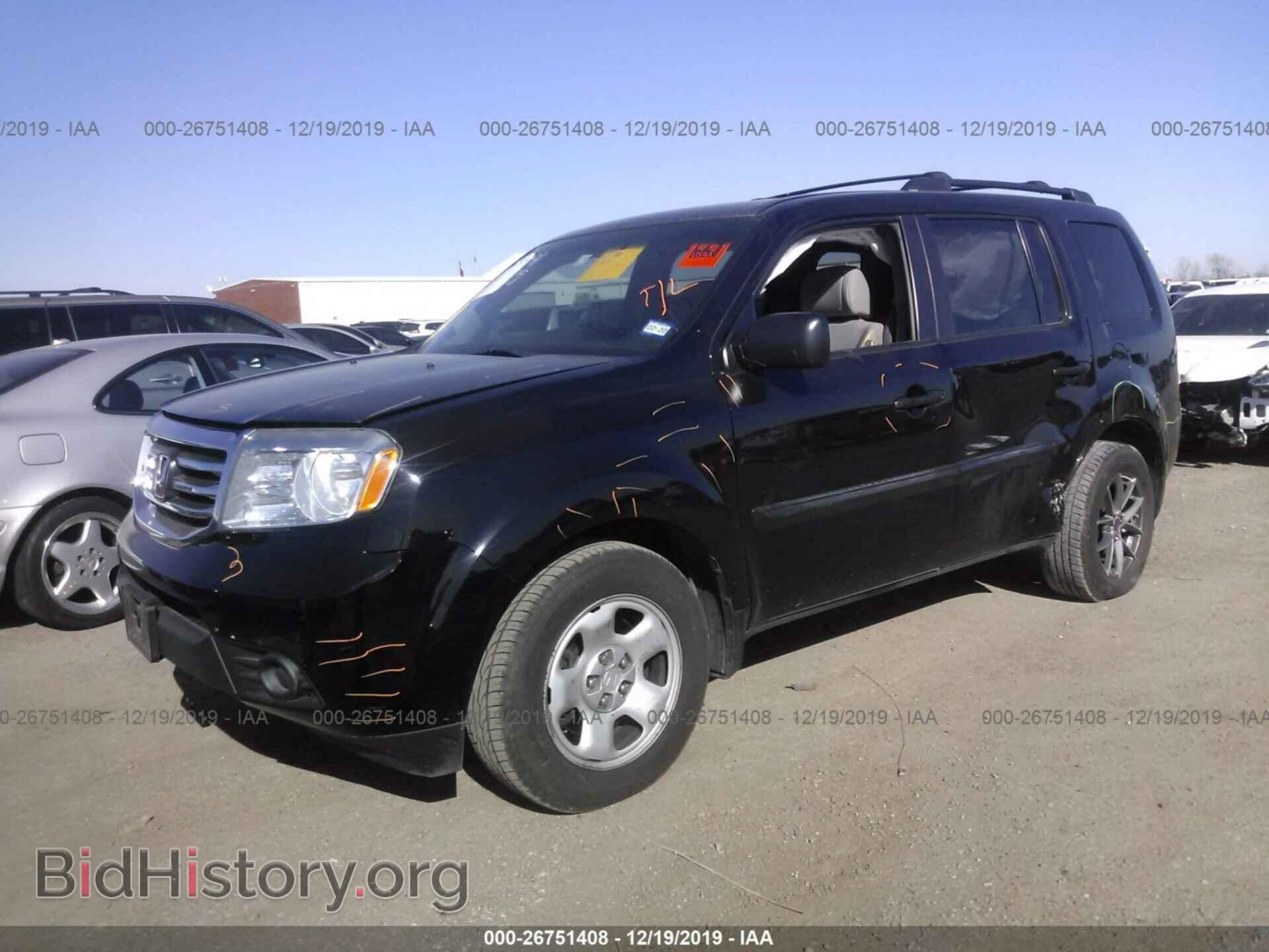 2014 HONDA PILOT - VIN: 5FNYF3H2XEB010181 - Фото 2