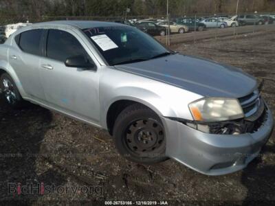 2012 Dodge AVENGER SE, silver — VIN 1C3CDZAB7CN270134, IAAI