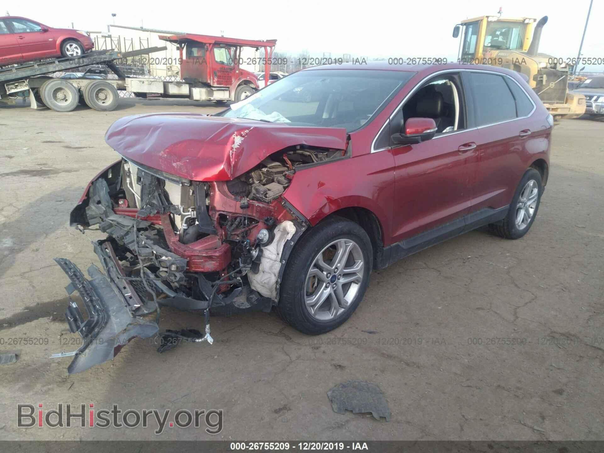 2015 FORD EDGE - VIN: 2FMTK4K9XFBB85316 - Фото 2