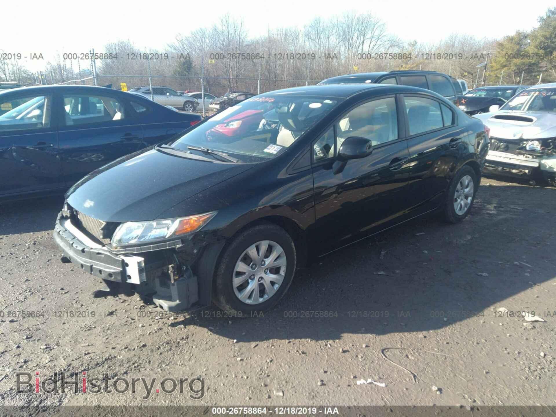 2012 HONDA CIVIC - VIN: 19XFB2F57CE392795 - Фото 2