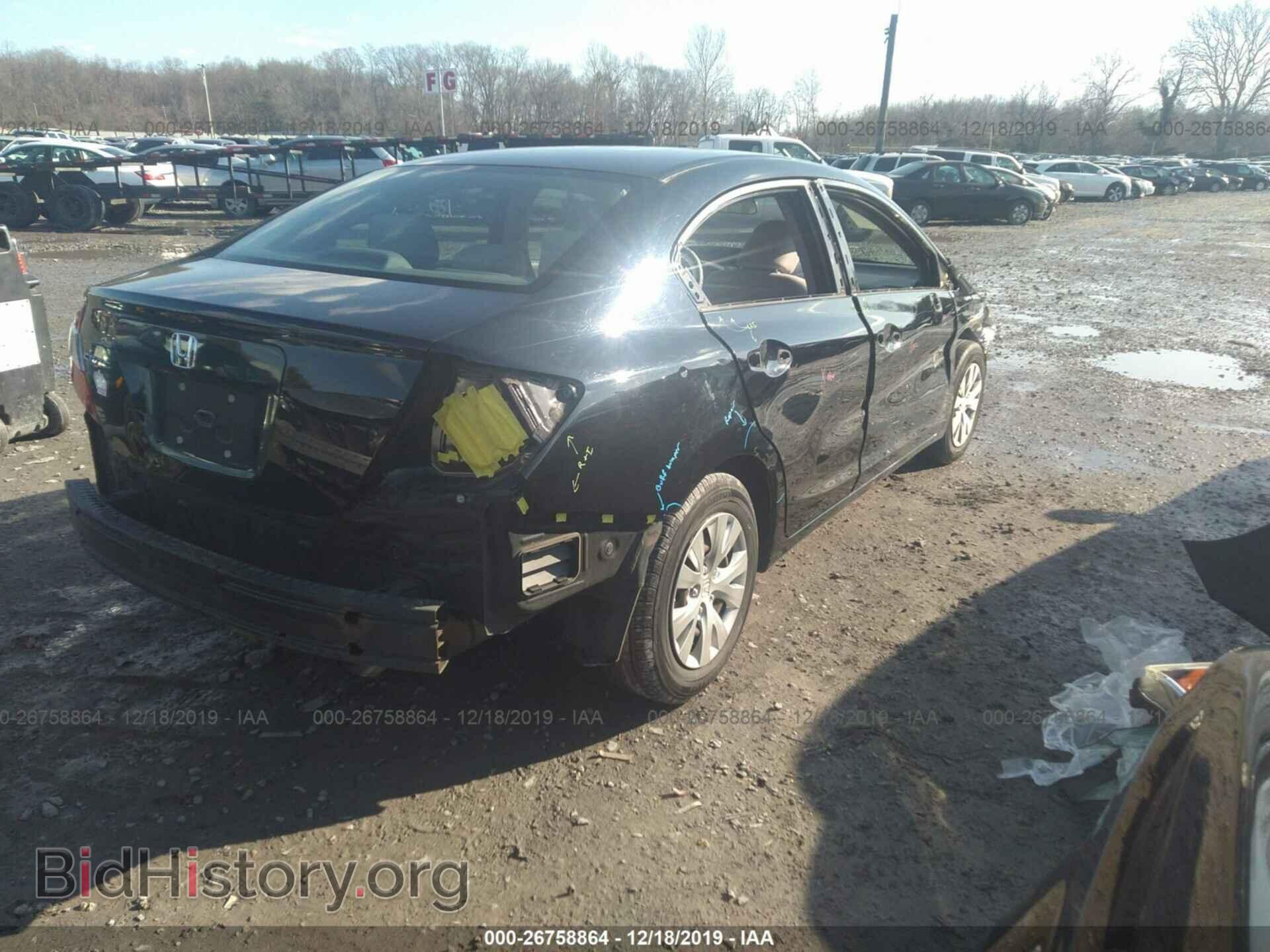 2012 HONDA CIVIC - VIN: 19XFB2F57CE392795 - Фото 4