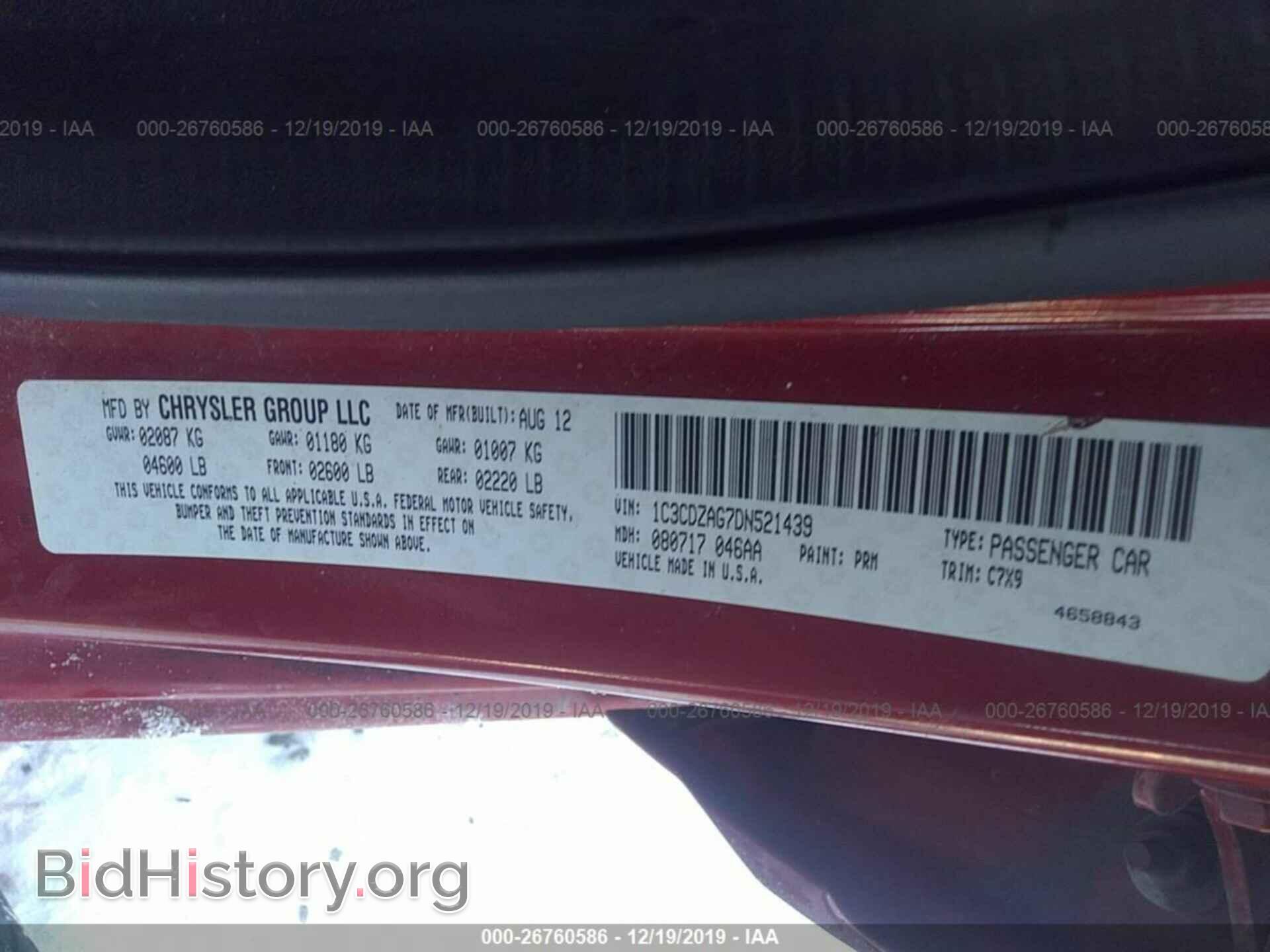 2013 DODGE AVENGER - VIN: 1C3CDZAG7DN521439 - Photo 9