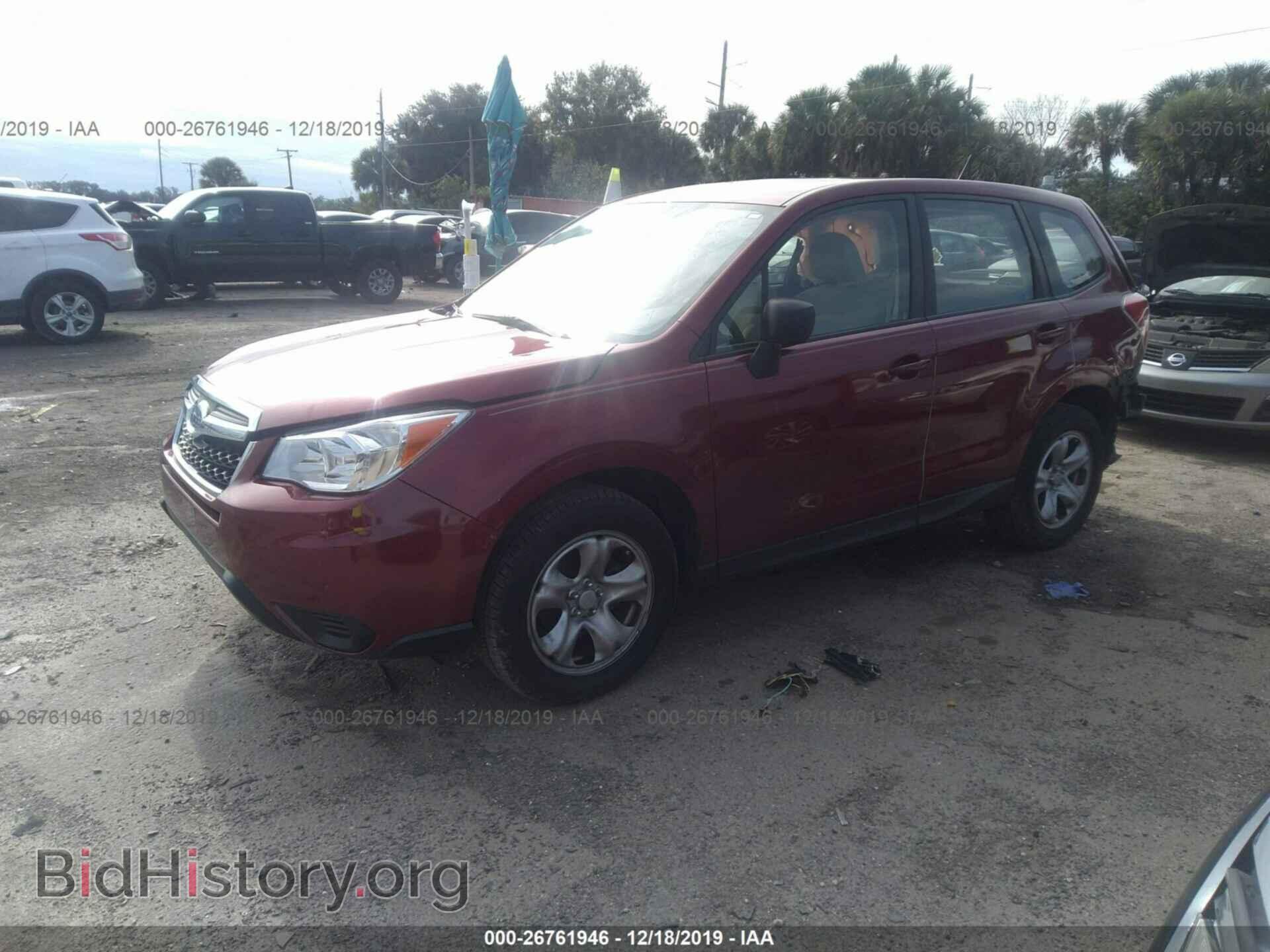 2015 SUBARU FORESTER - VIN: JF2SJAAC1FH448179 - Фото 2