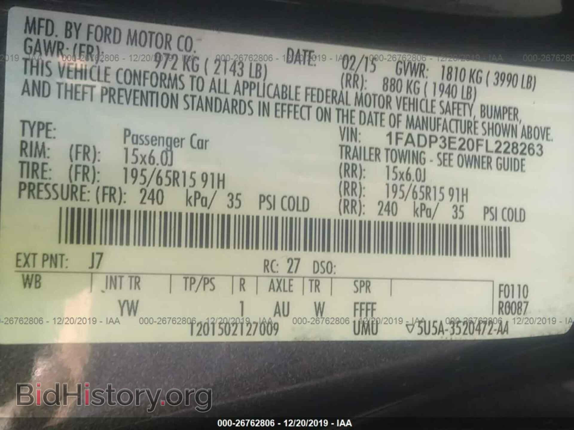 2015 Ford Focus - VIN: 1FADP3E20FL228263 - Photo 9