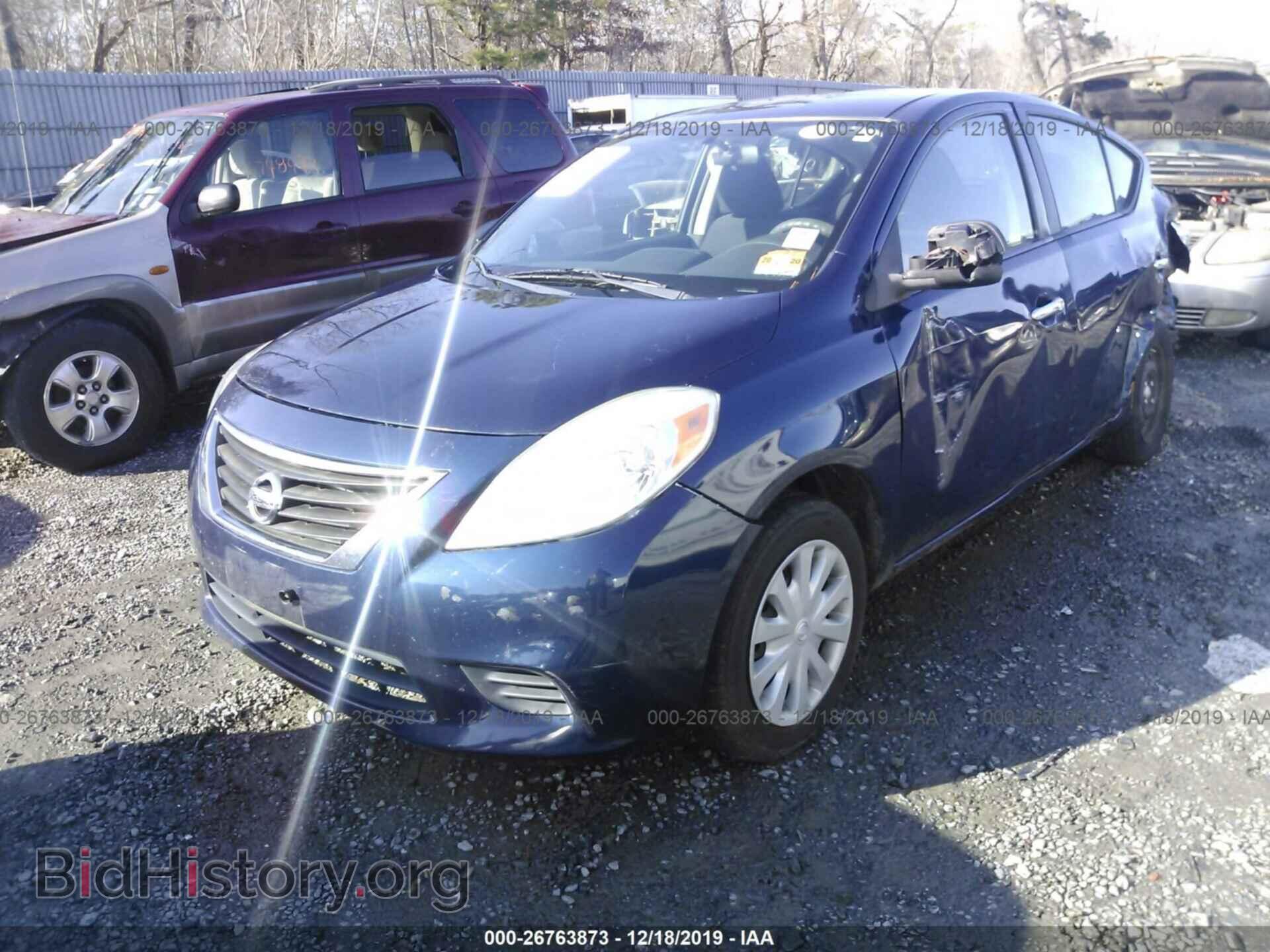 2012 NISSAN VERSA - VIN: 3N1CN7AP1CL820942 - Фото 2