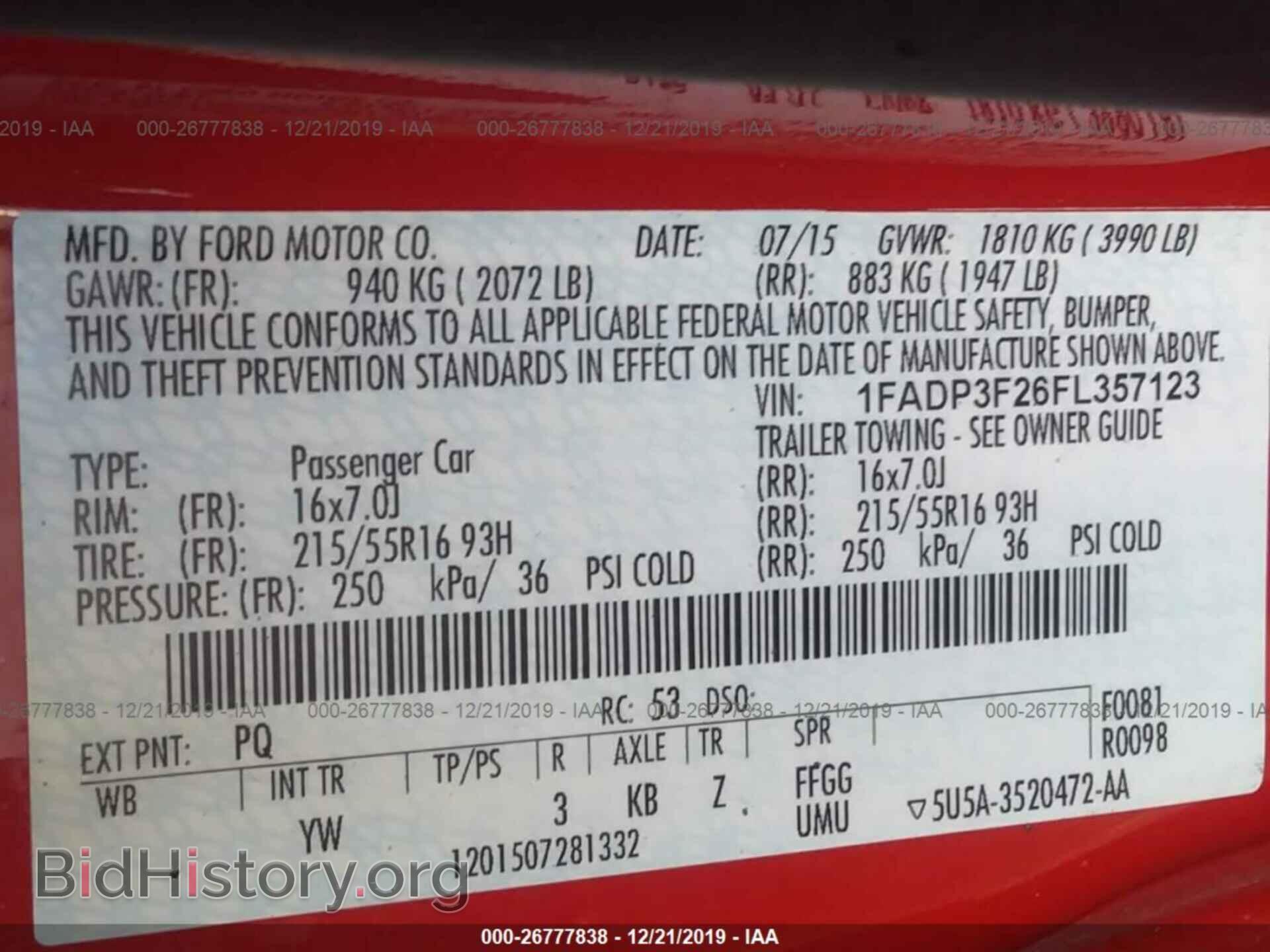 2015 FORD FOCUS - VIN: 1FADP3F26FL357123 - Photo 9