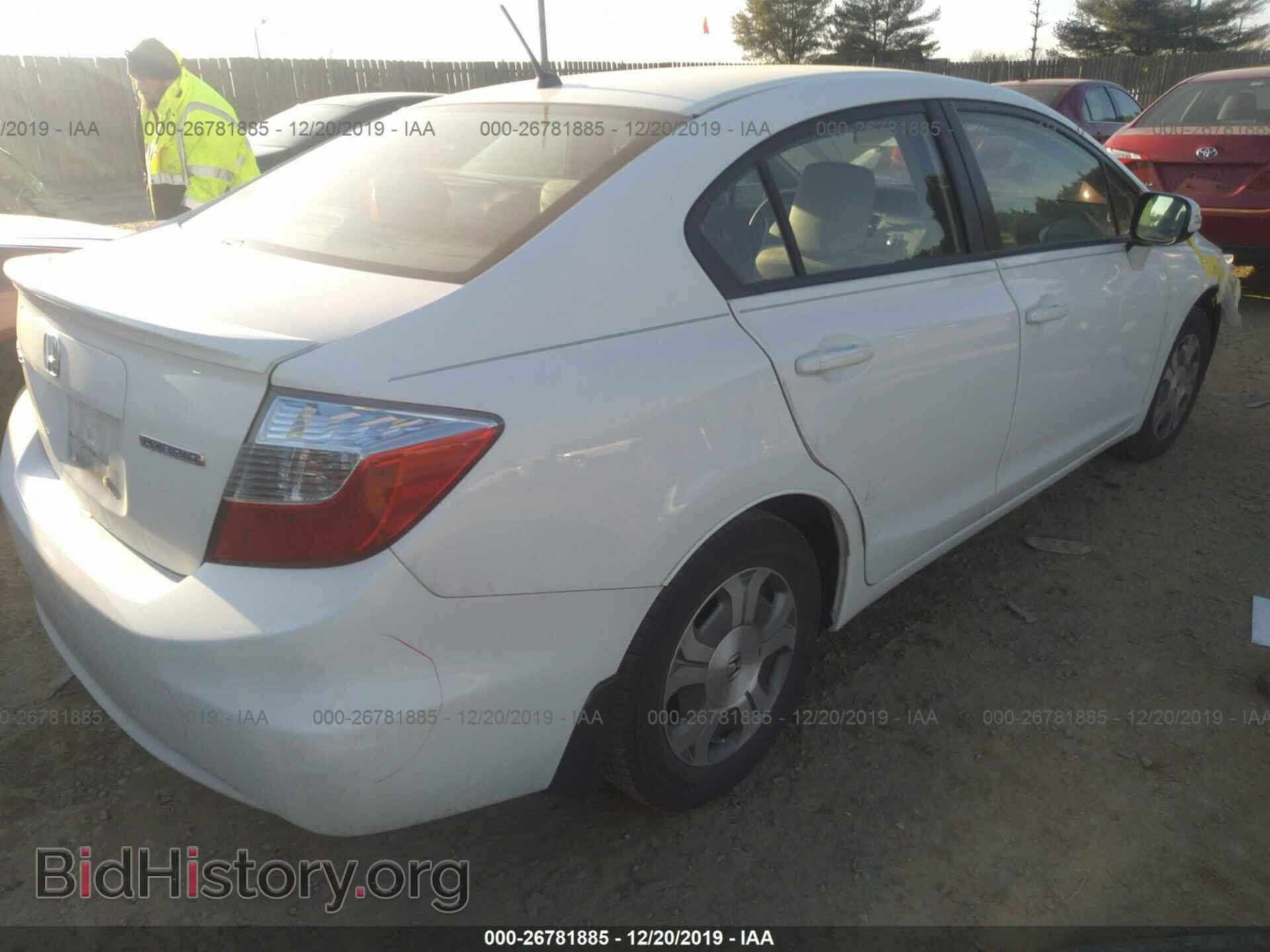 2012 HONDA CIVIC - VIN: JHMFB4F28CS009735 - Фото 4