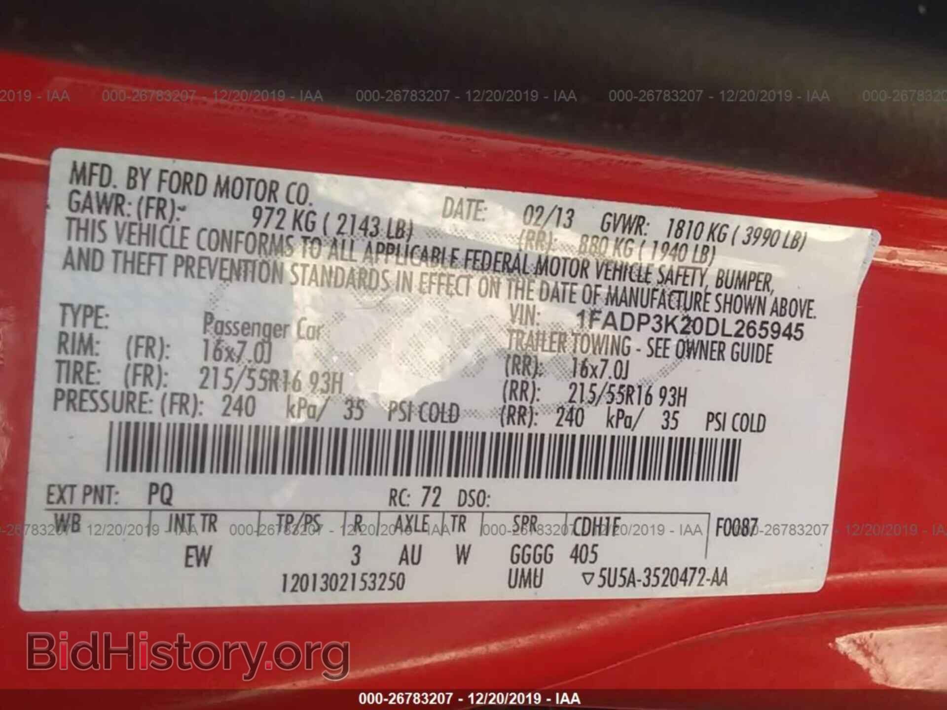 2013 FORD FOCUS - VIN: 1FADP3K20DL265945 - Photo 9