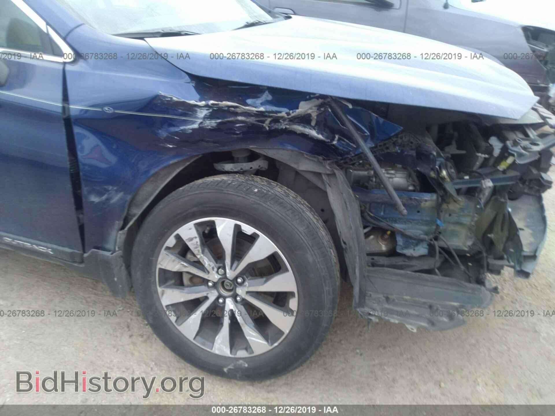 2015 SUBARU OUTBACK - VIN: 4S4BSANC6F3324620 - Фото 6