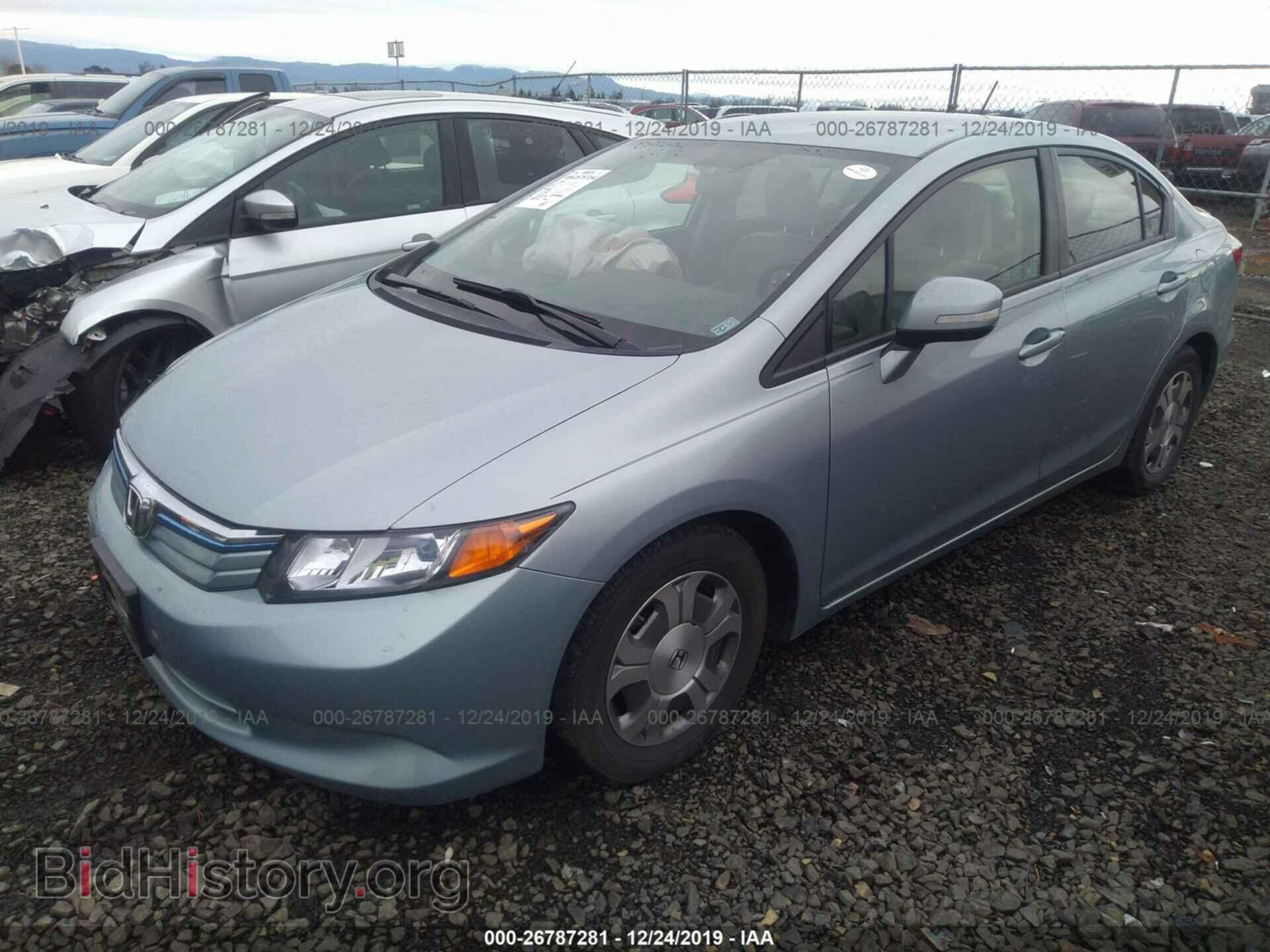 2012 HONDA CIVIC - VIN: JHMFB4F24CS011093 - Фото 2
