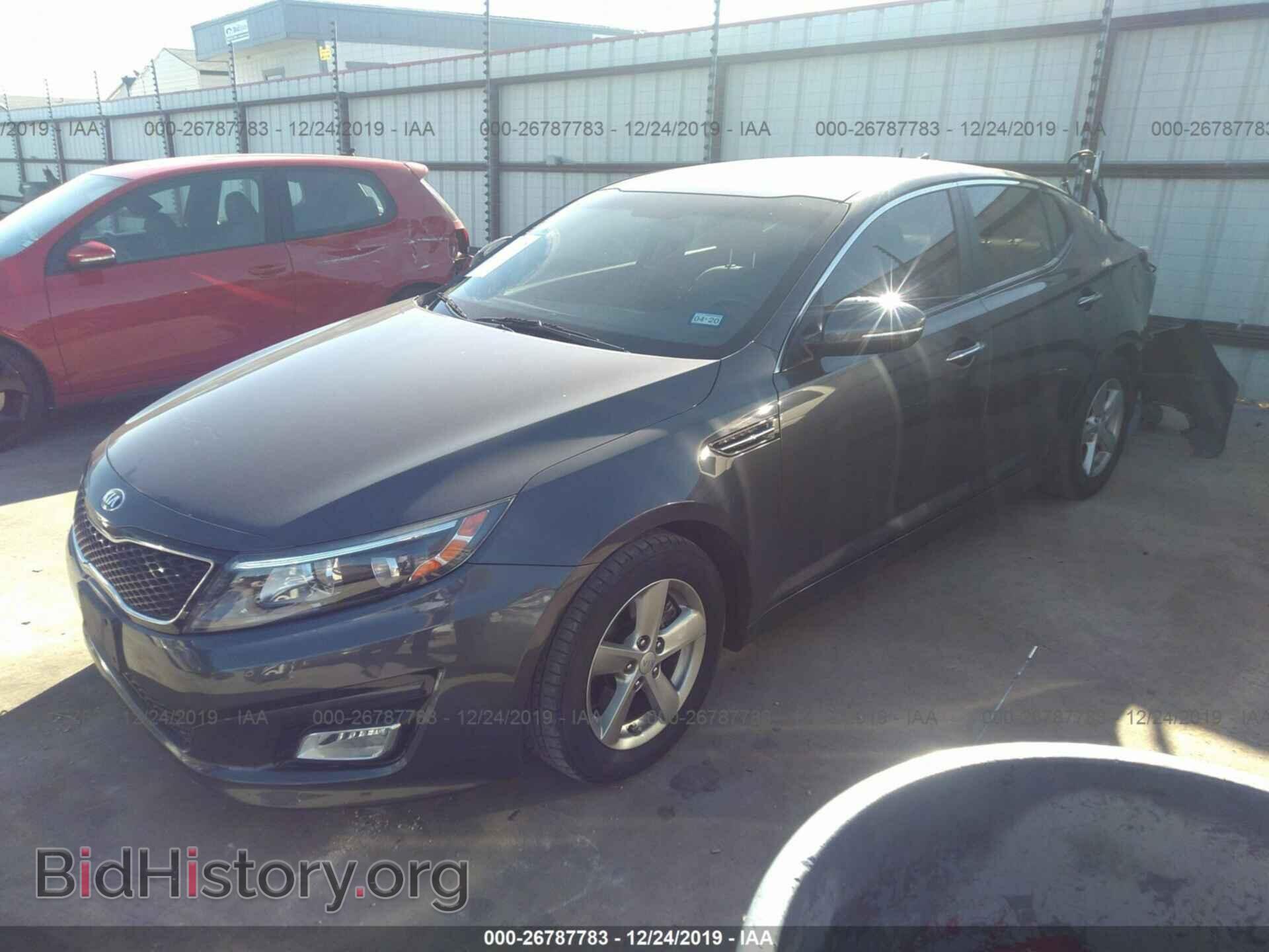 2015 KIA OPTIMA - VIN: KNAGM4A78F5621596 - Фото 2