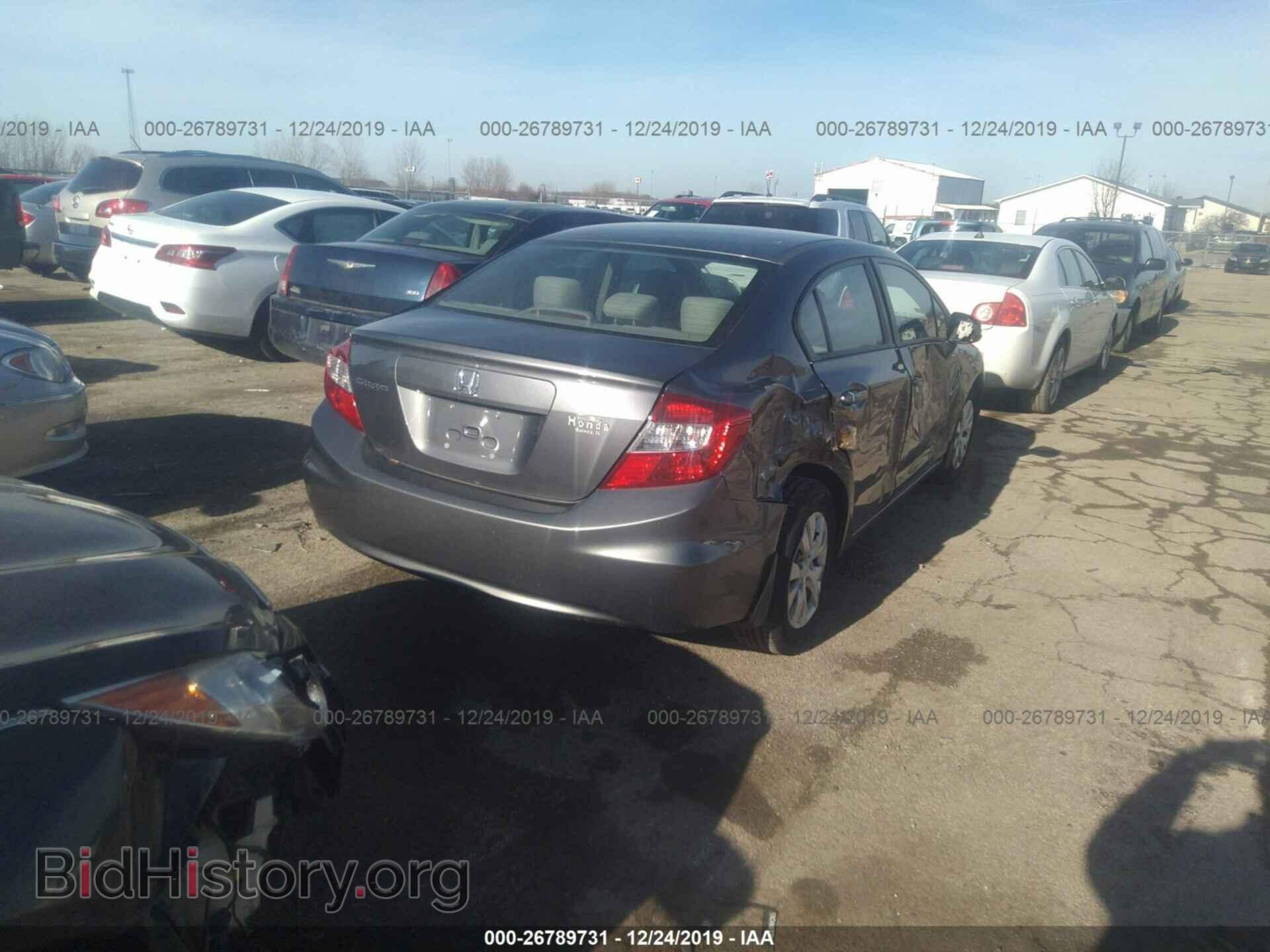 2012 HONDA CIVIC - VIN: 19XFB2F51CE055877 - Фото 4