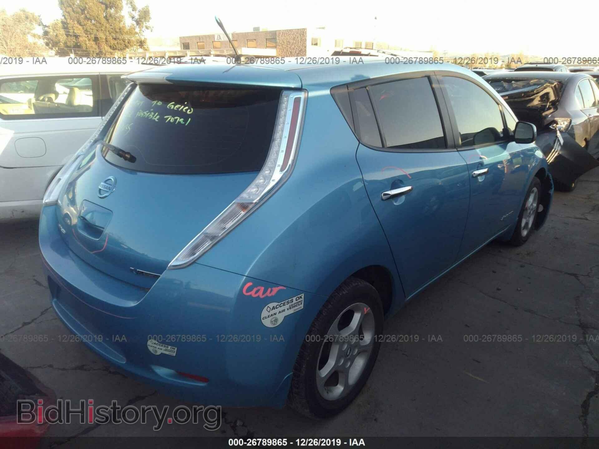 2014 NISSAN LEAF - VIN: 1N4AZ0CP4EC331419 - Фото 4