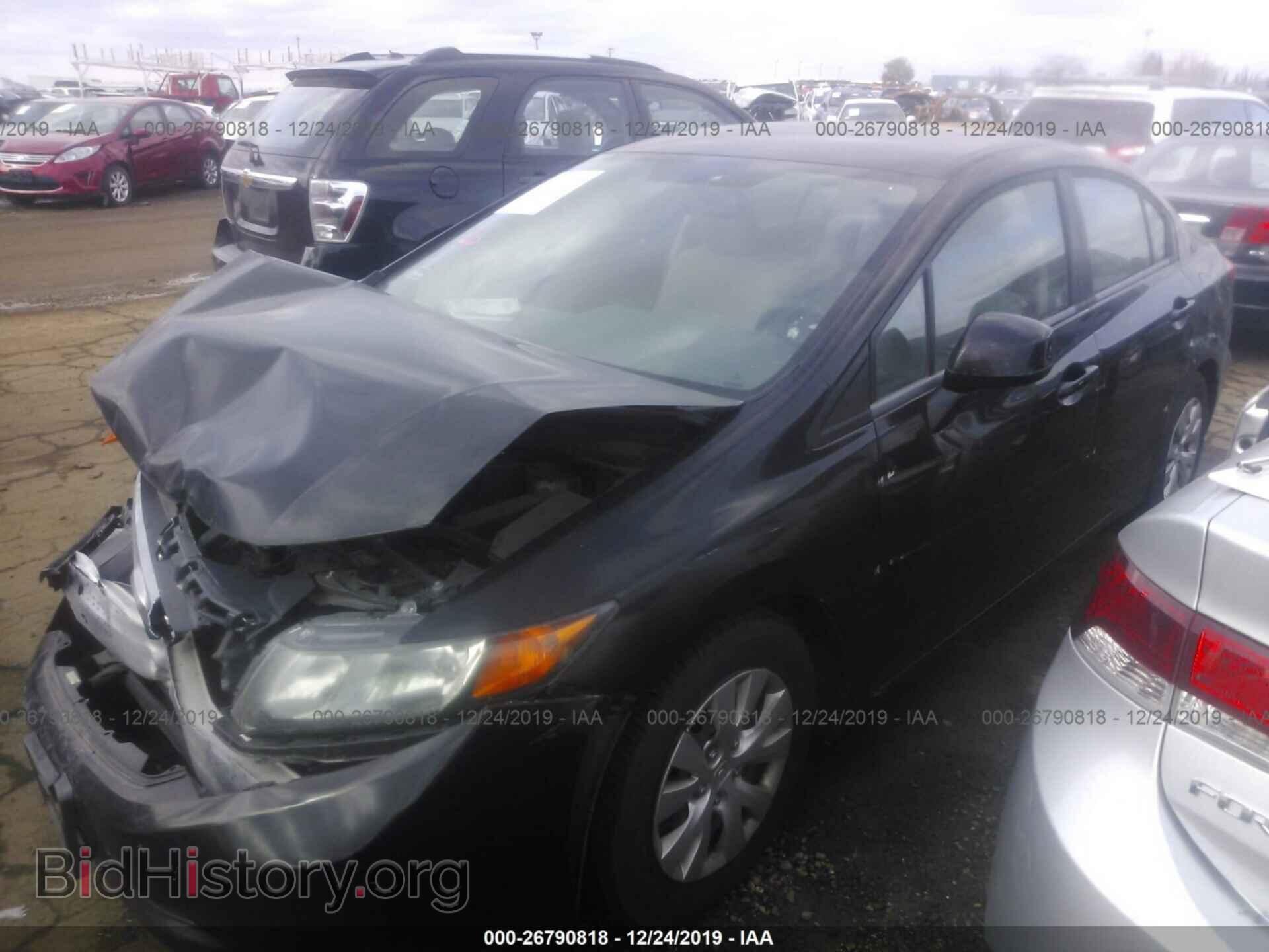 2012 HONDA CIVIC - VIN: 19XFB2F53CE380773 - Фото 2