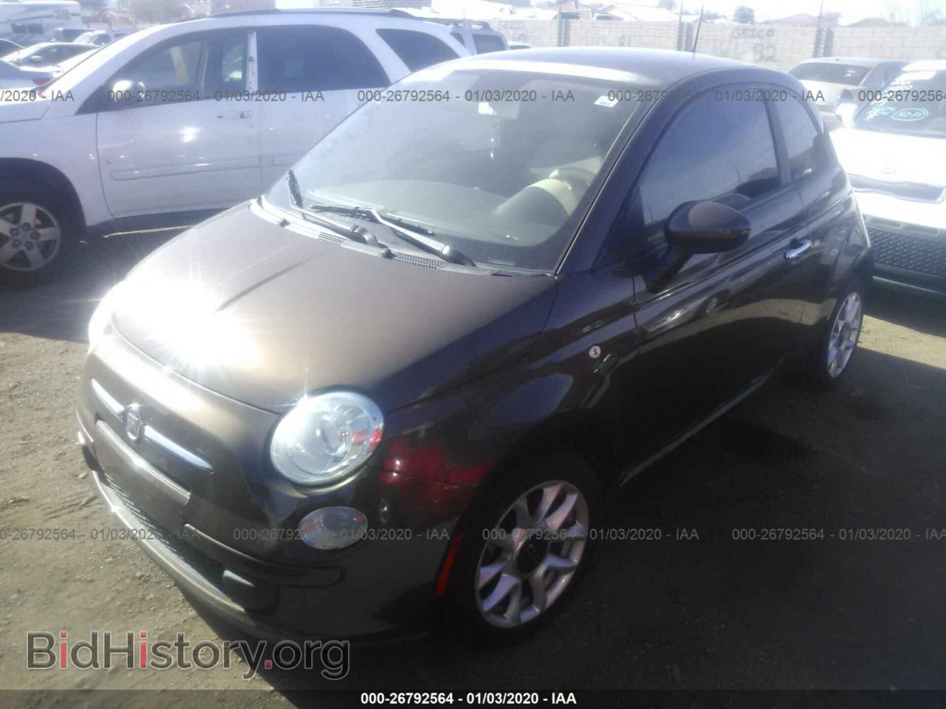 2012 FIAT 500 - VIN: 3C3CFFAR7CT365184 - Фото 2