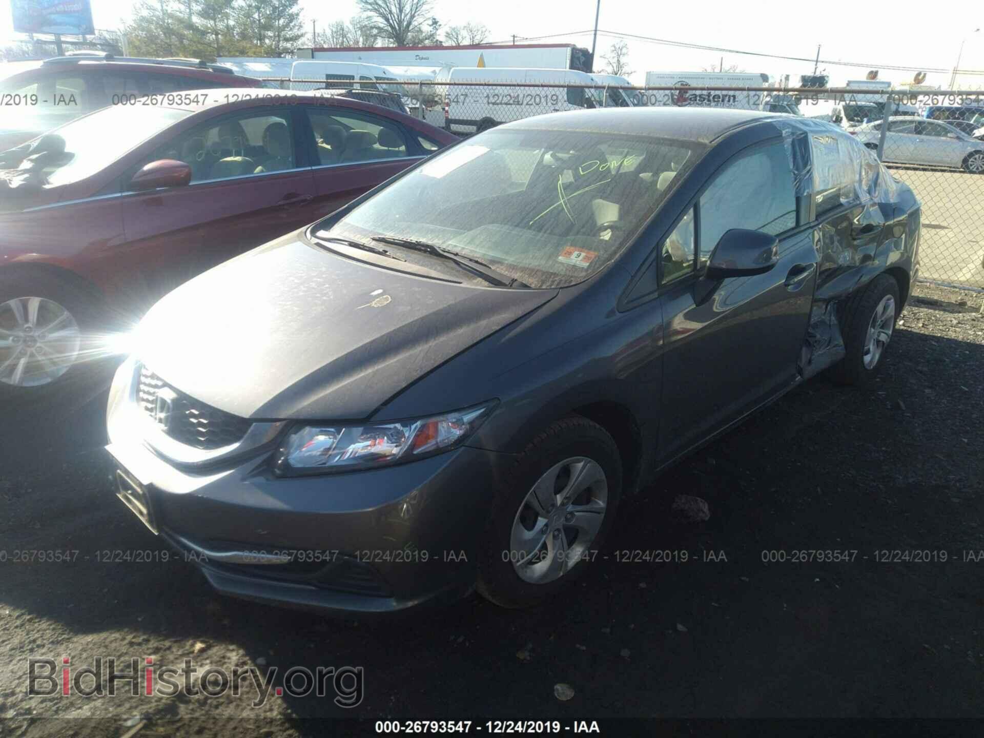 2013 HONDA CIVIC - VIN: 2HGFB2F55DH576219 - Фото 2