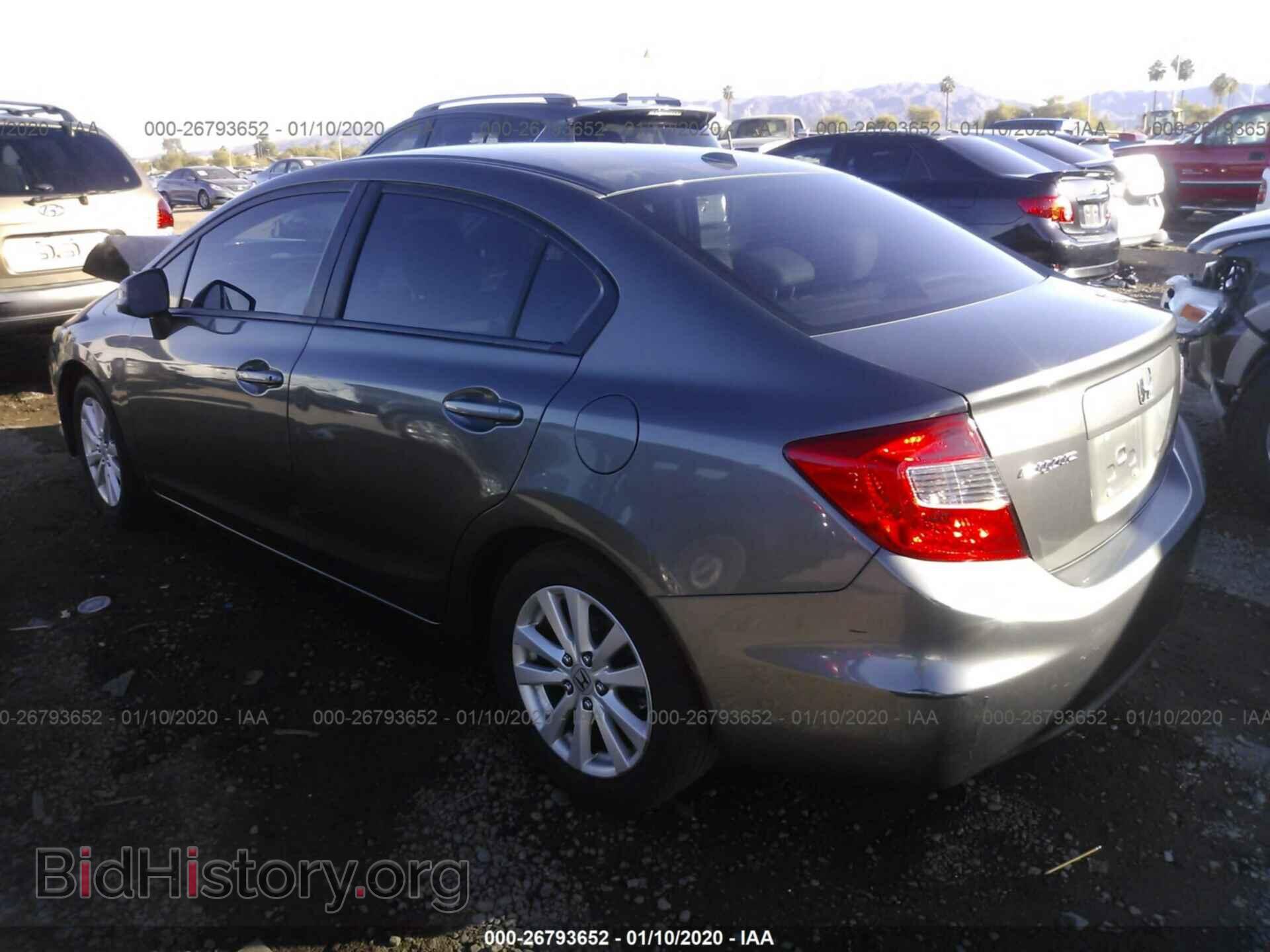 2012 HONDA CIVIC - VIN: 2HGFB2F91CH526855 - Фото 3