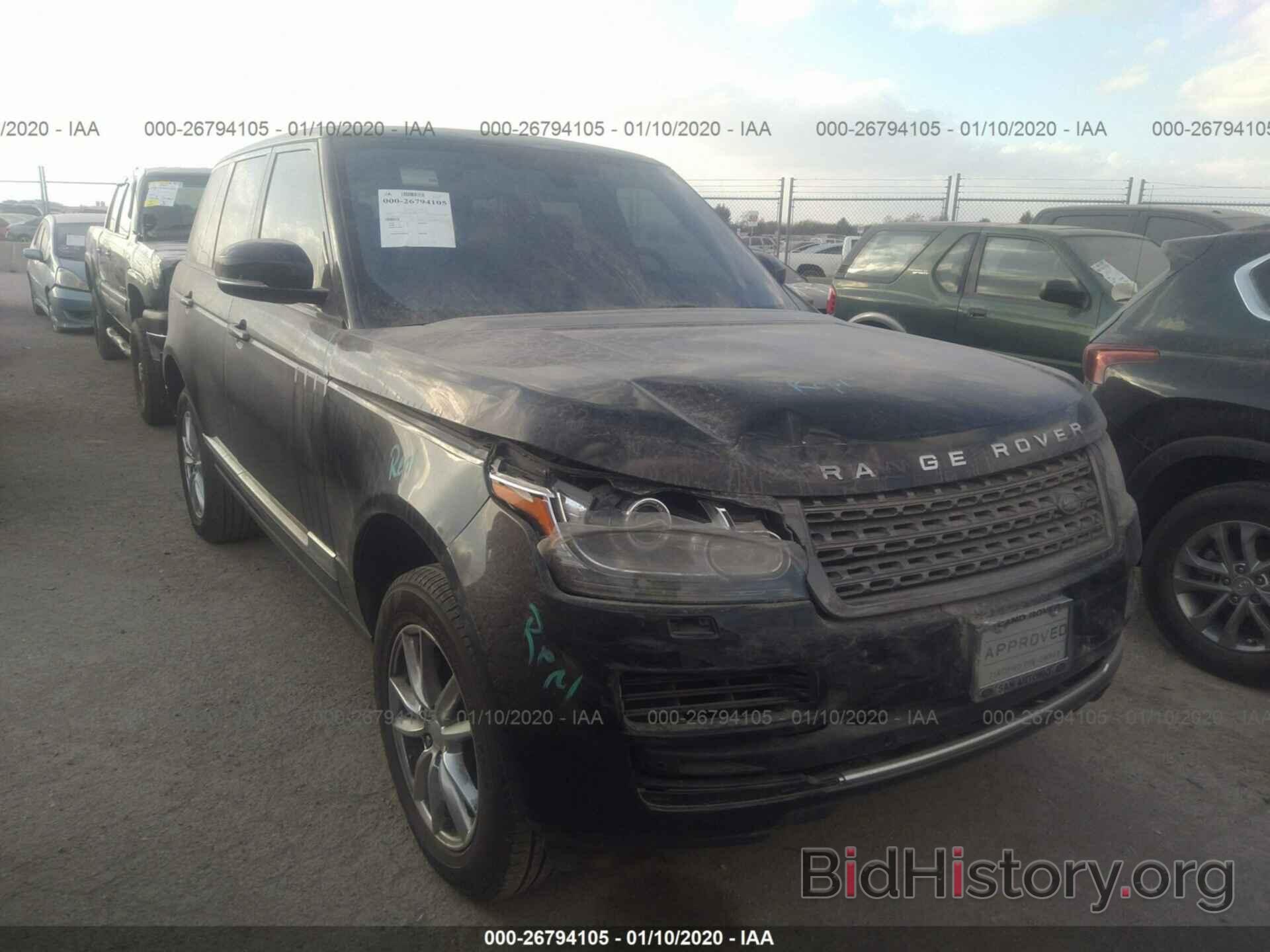 Photo SALGR2KFXGA258590 - LAND ROVER RANGE ROVER 2016