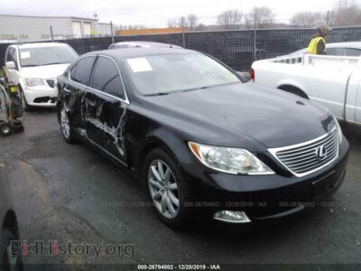 2007 Lexus LS 460, black — VIN JTHBL46F275019566, IAAI