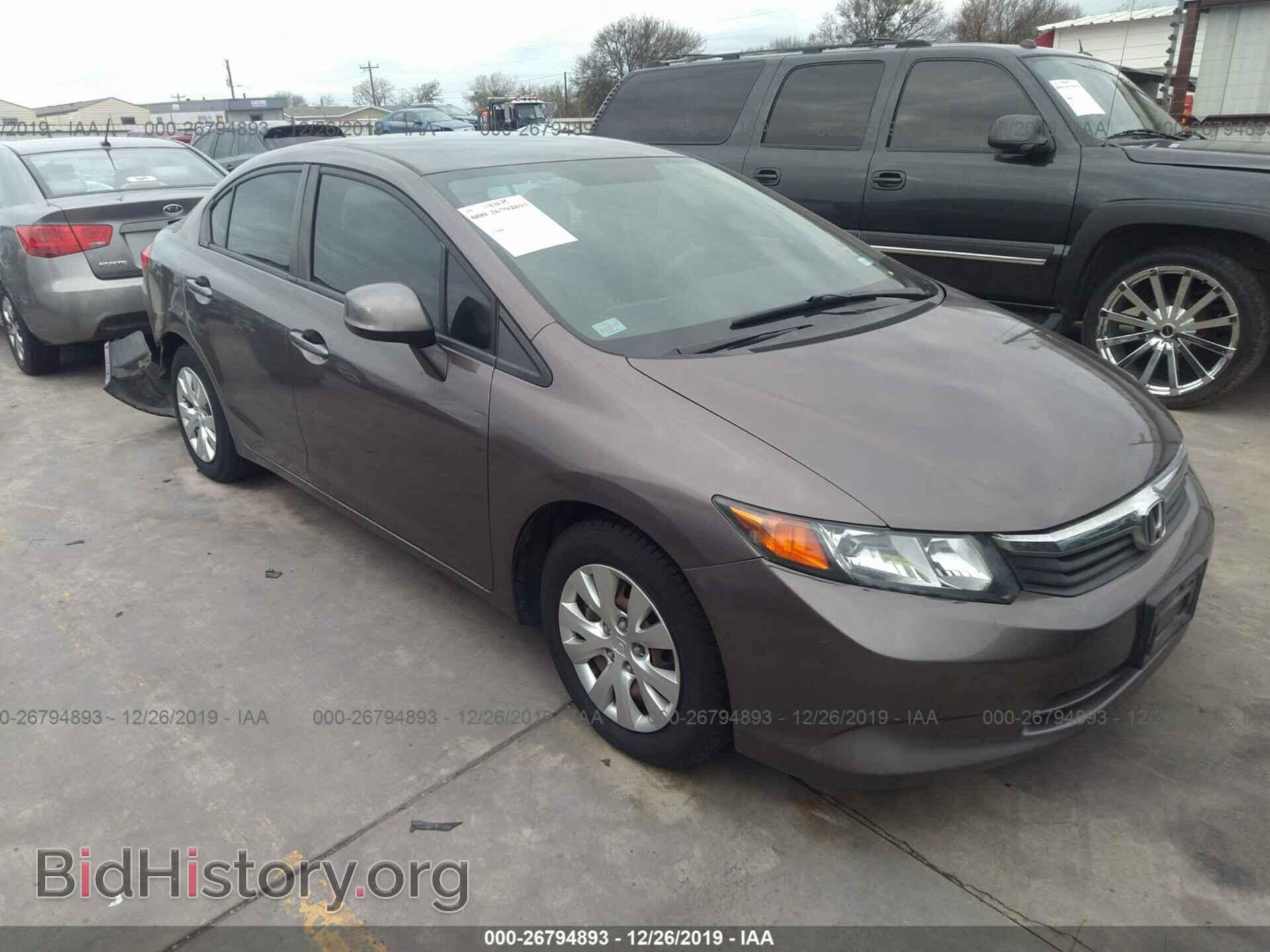 Photo 2HGFB2F56CH514696 - HONDA CIVIC 2012