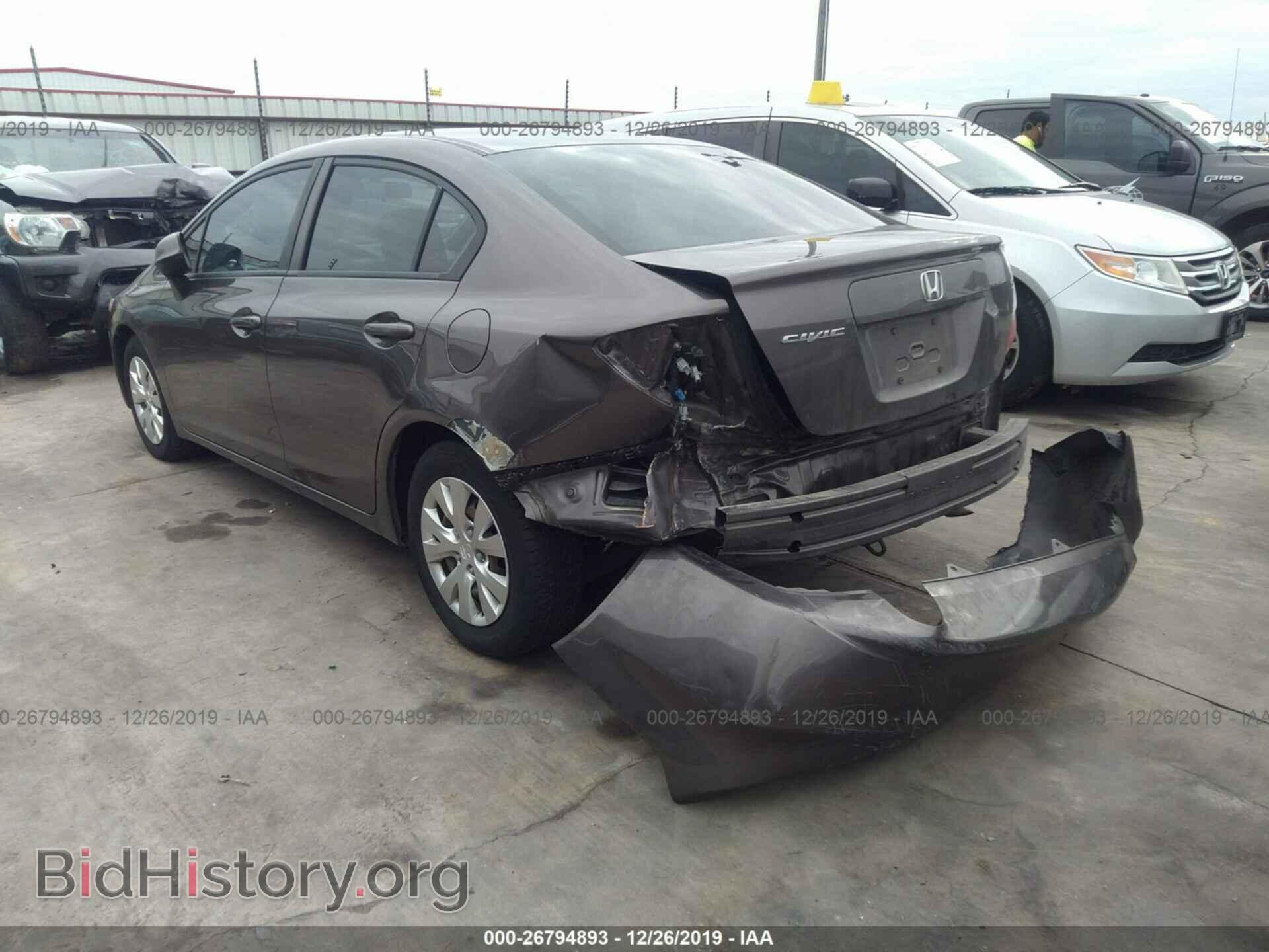 2012 HONDA CIVIC - VIN: 2HGFB2F56CH514696 - Фото 3