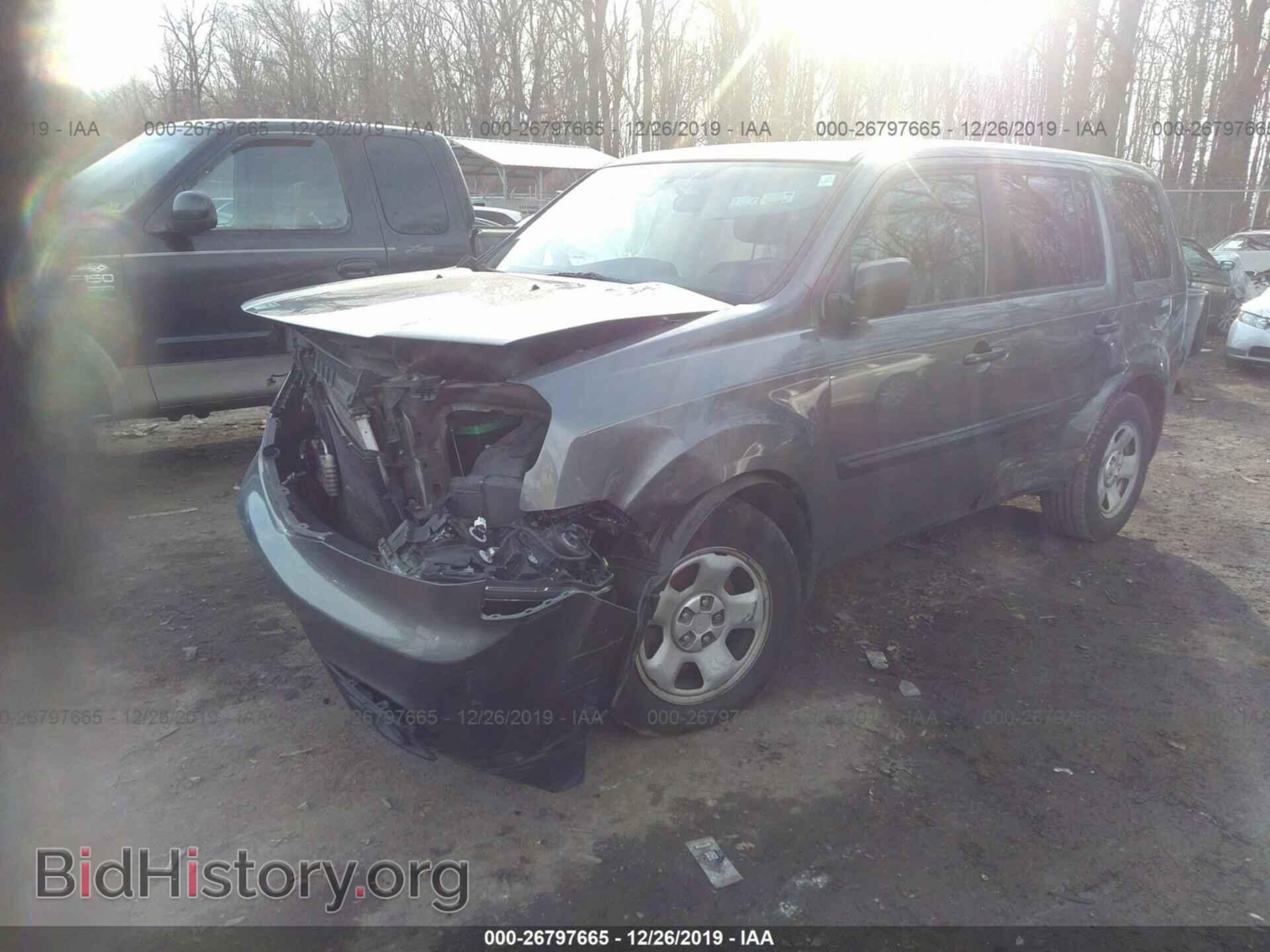 2013 HONDA PILOT - VIN: 5FNYF4H25DB070843 - Фото 2