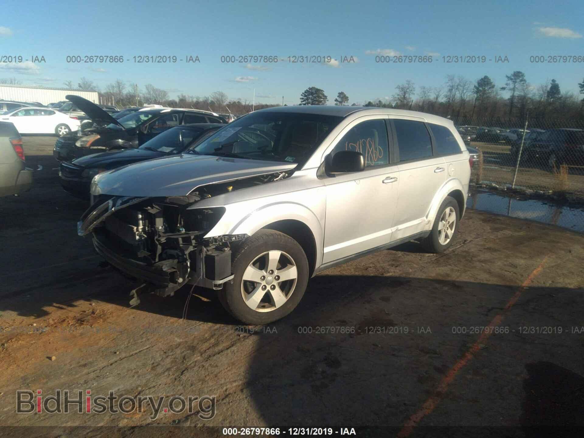 2012 DODGE JOURNEY - VIN: 3C4PDCAB4CT143528 - Фото 2